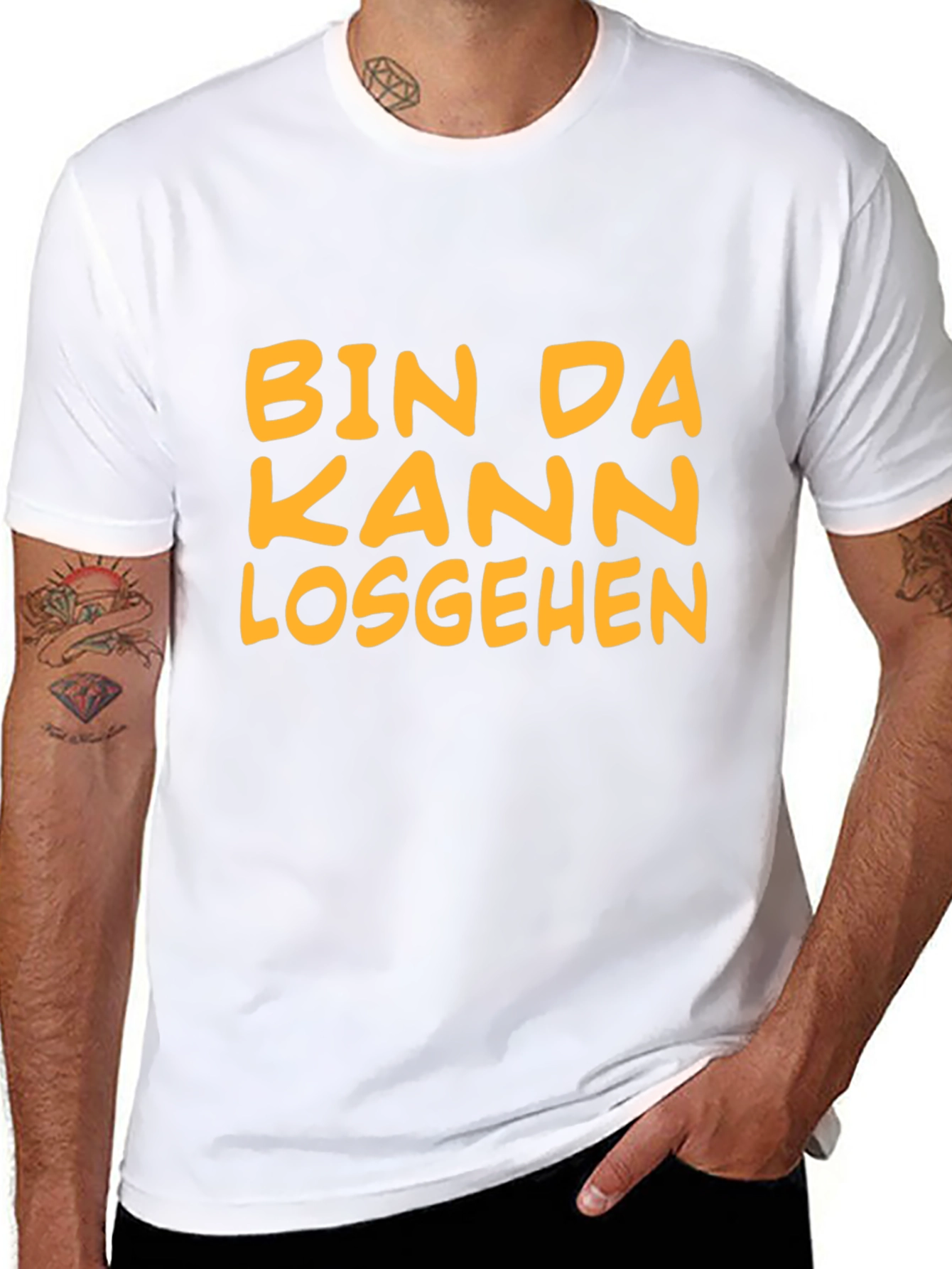 Bin Da Kann Losgehen Black T-Shirt