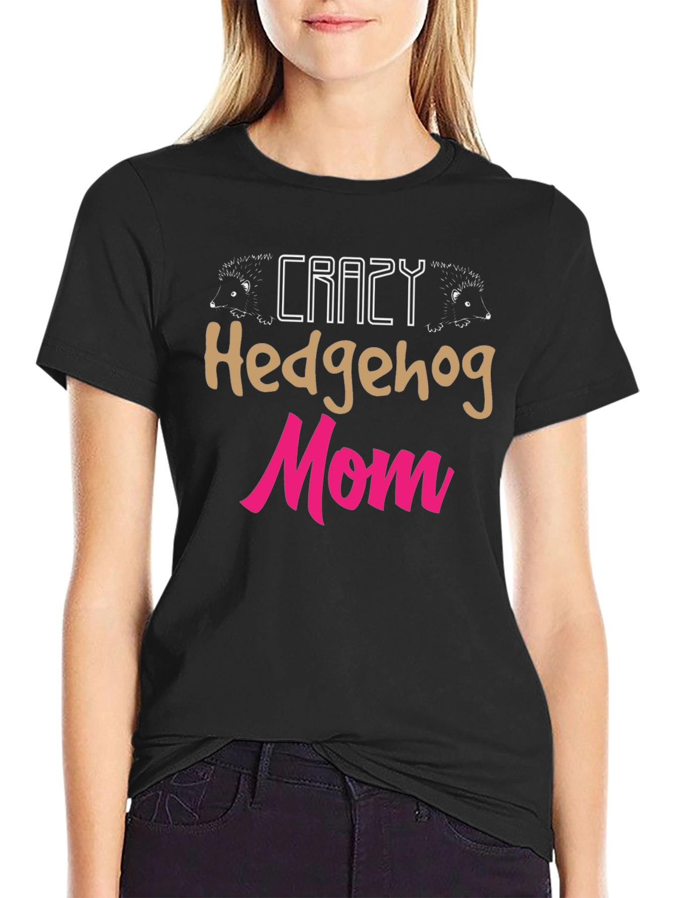 Crazy Hedgehog Mom Graphic Tee