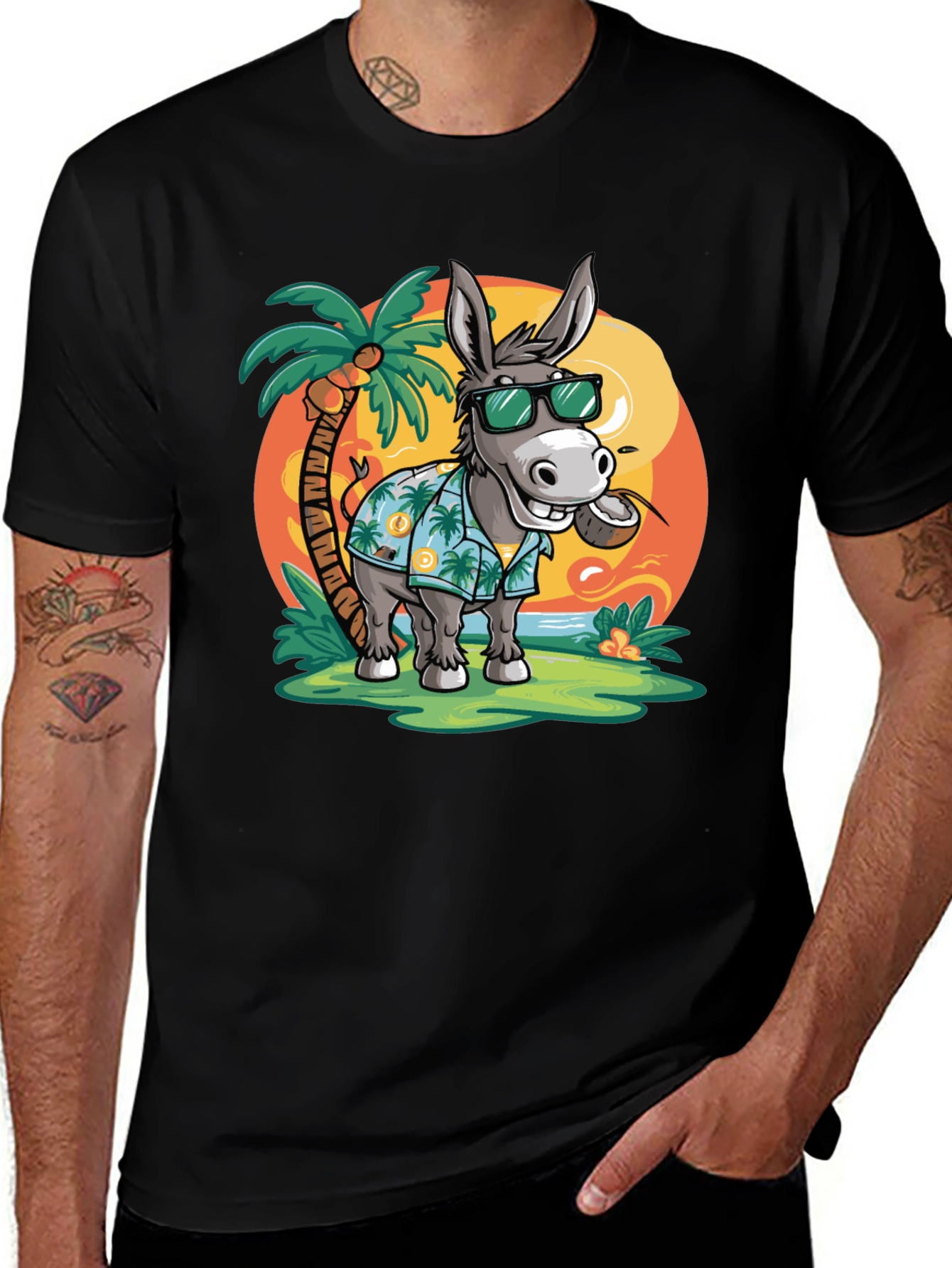 Tropical Donkey T-Shirt