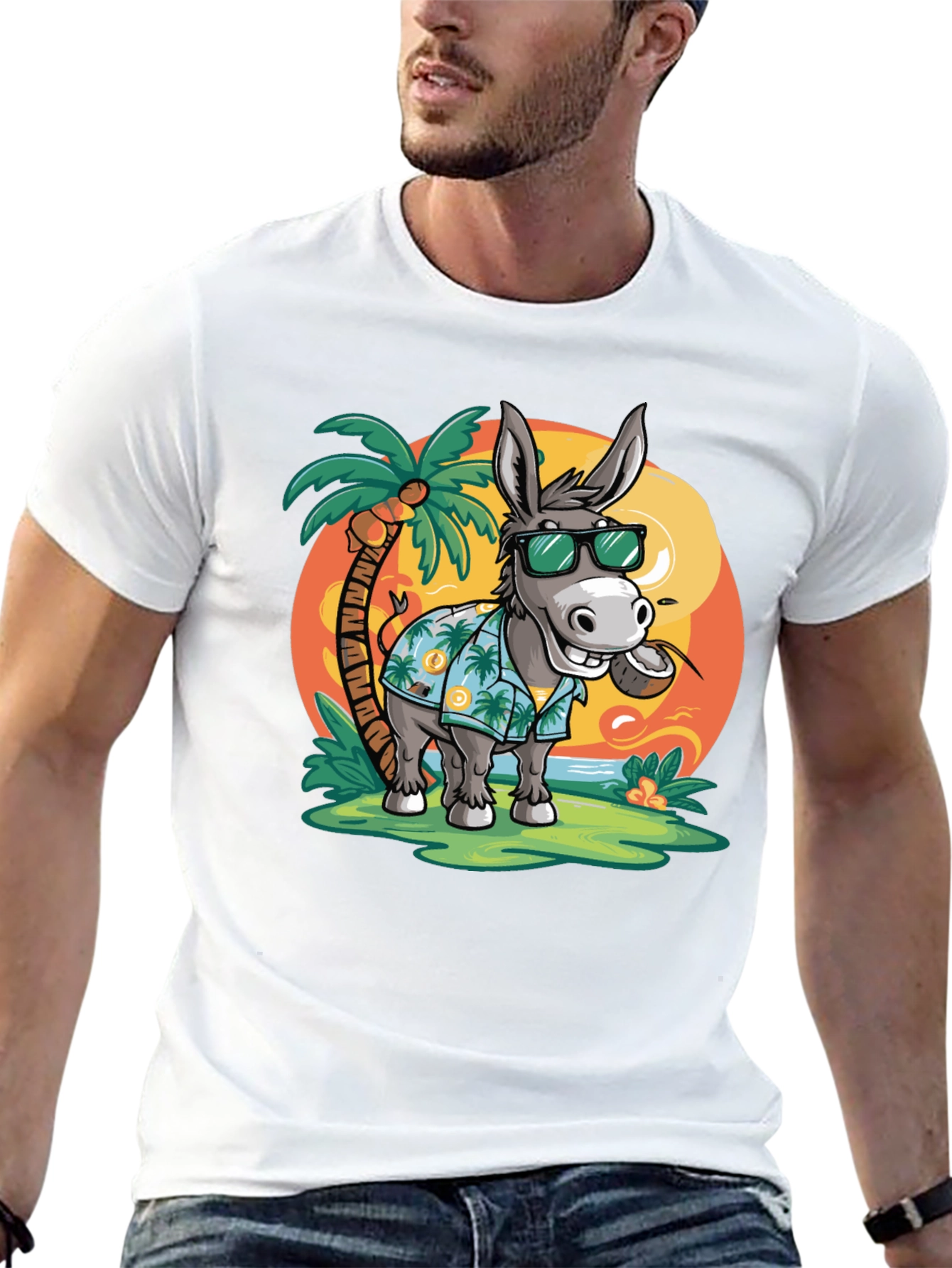 Tropical Donkey T-Shirt