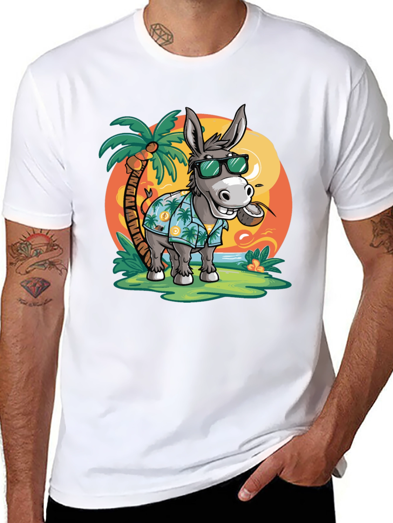 Tropical Donkey T-Shirt