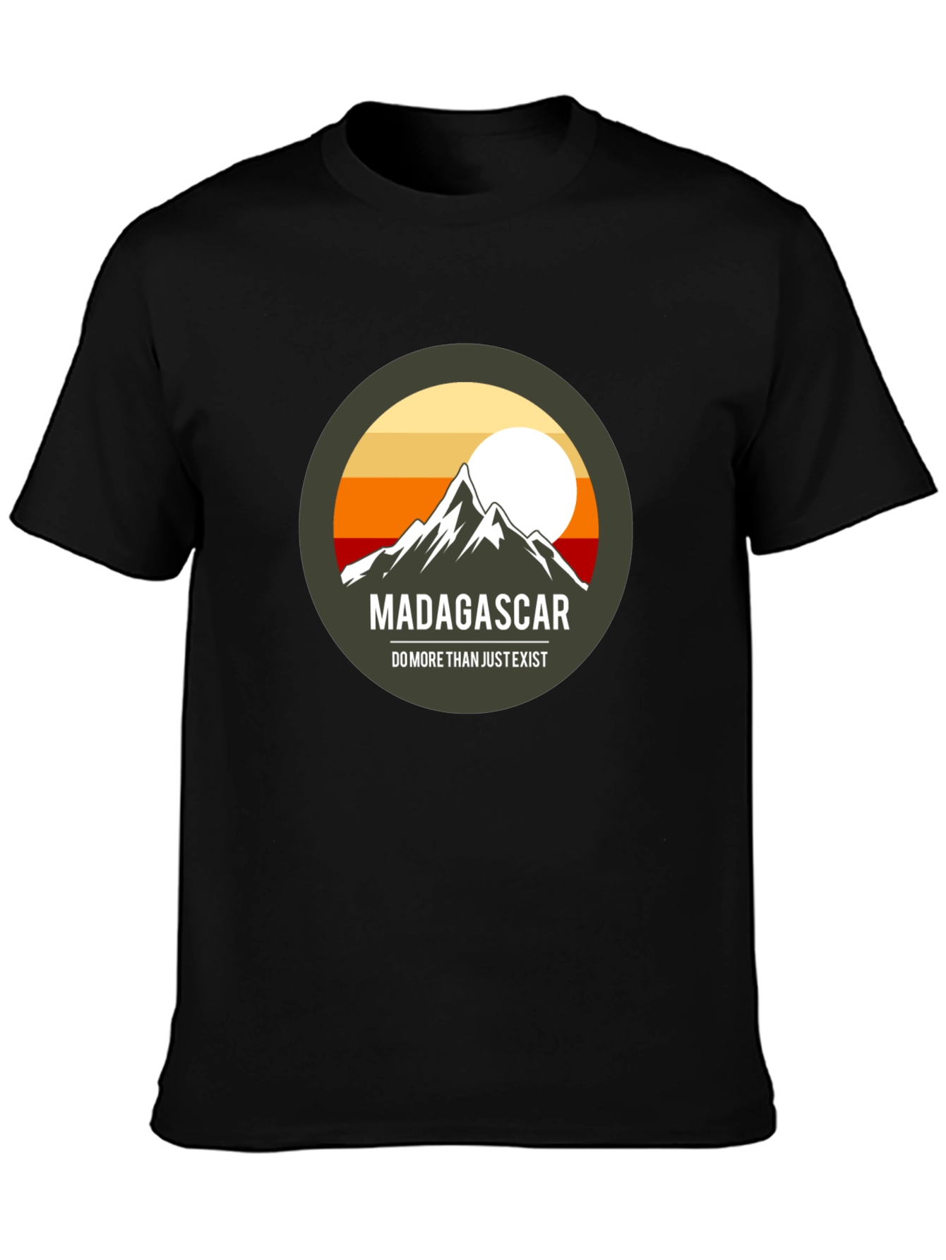 Madagascar Mountain Adventure T-Shirt - Unisex Black Tee
