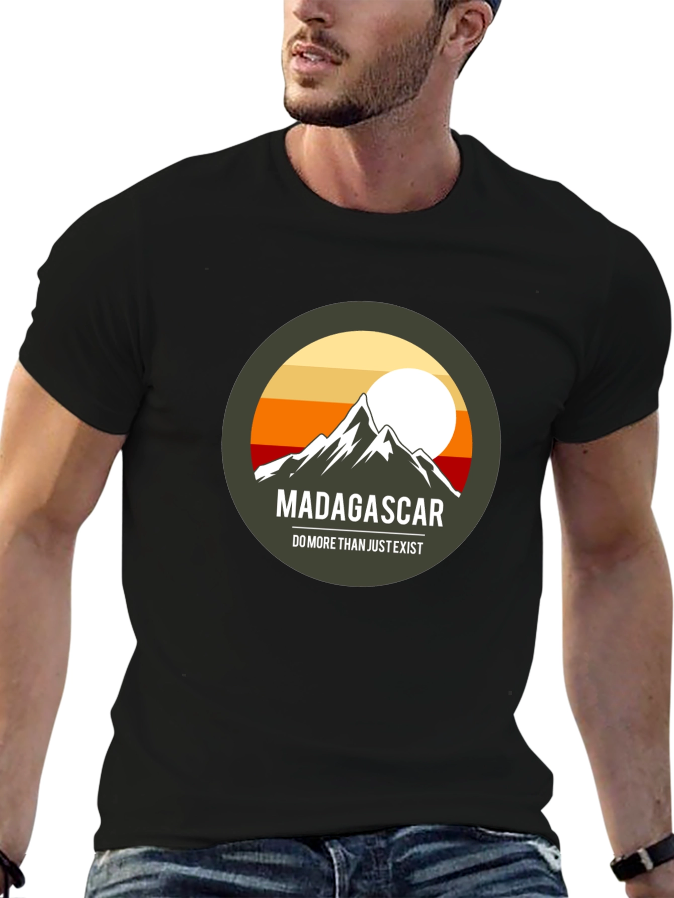 Madagascar Mountain Adventure T-Shirt - Unisex Black Tee