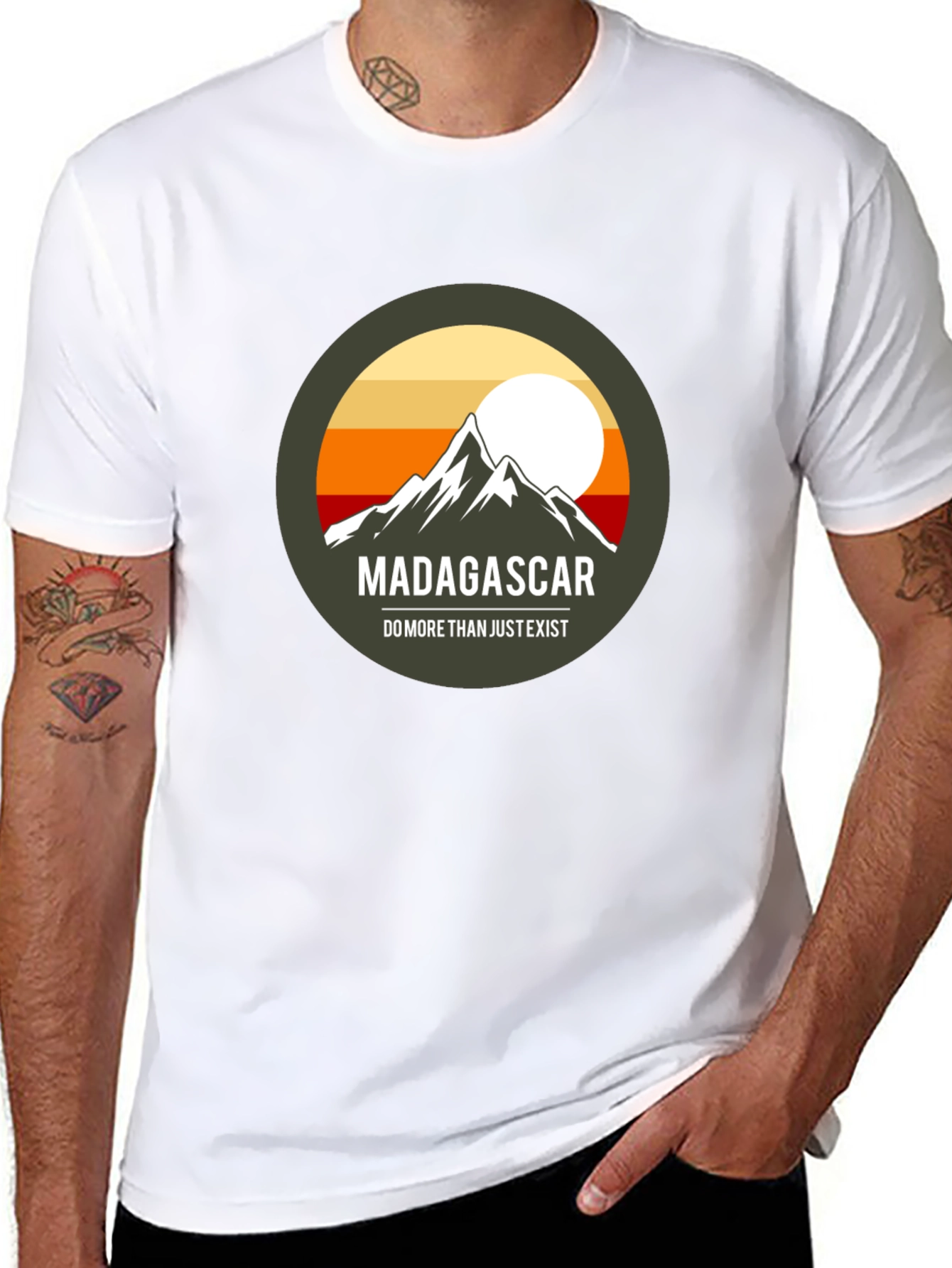 Madagascar Mountain Adventure T-Shirt - Unisex Black Tee