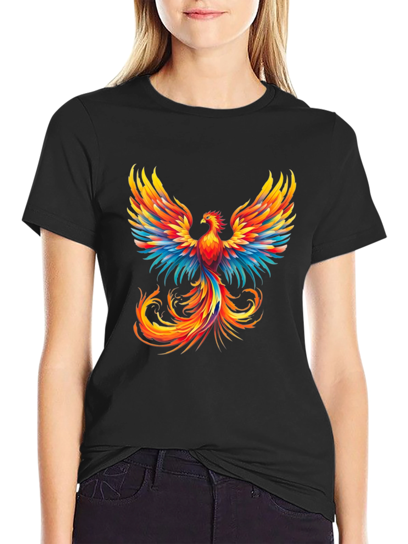 Phoenix Graphic Tee - Bold Firebird Design