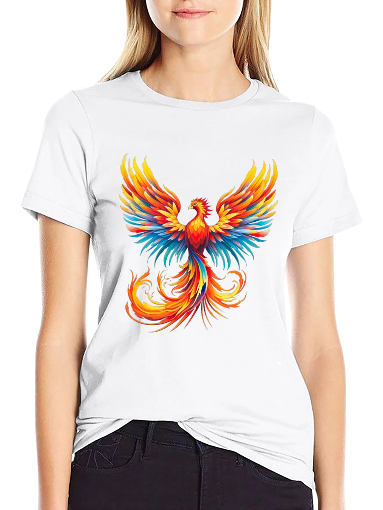 Phoenix Graphic Tee - Bold Firebird Design
