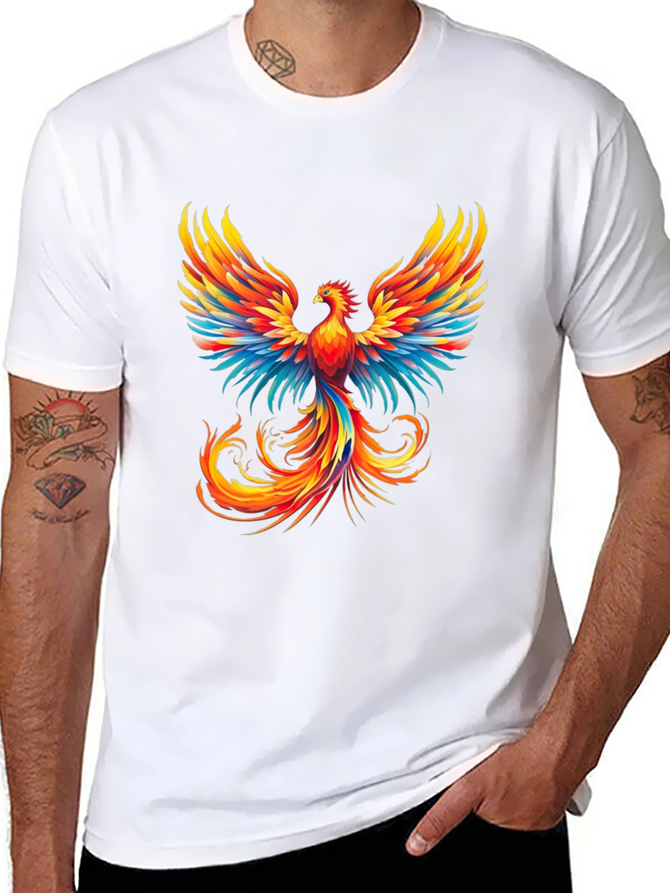 Phoenix Graphic Tee - Bold Firebird Design