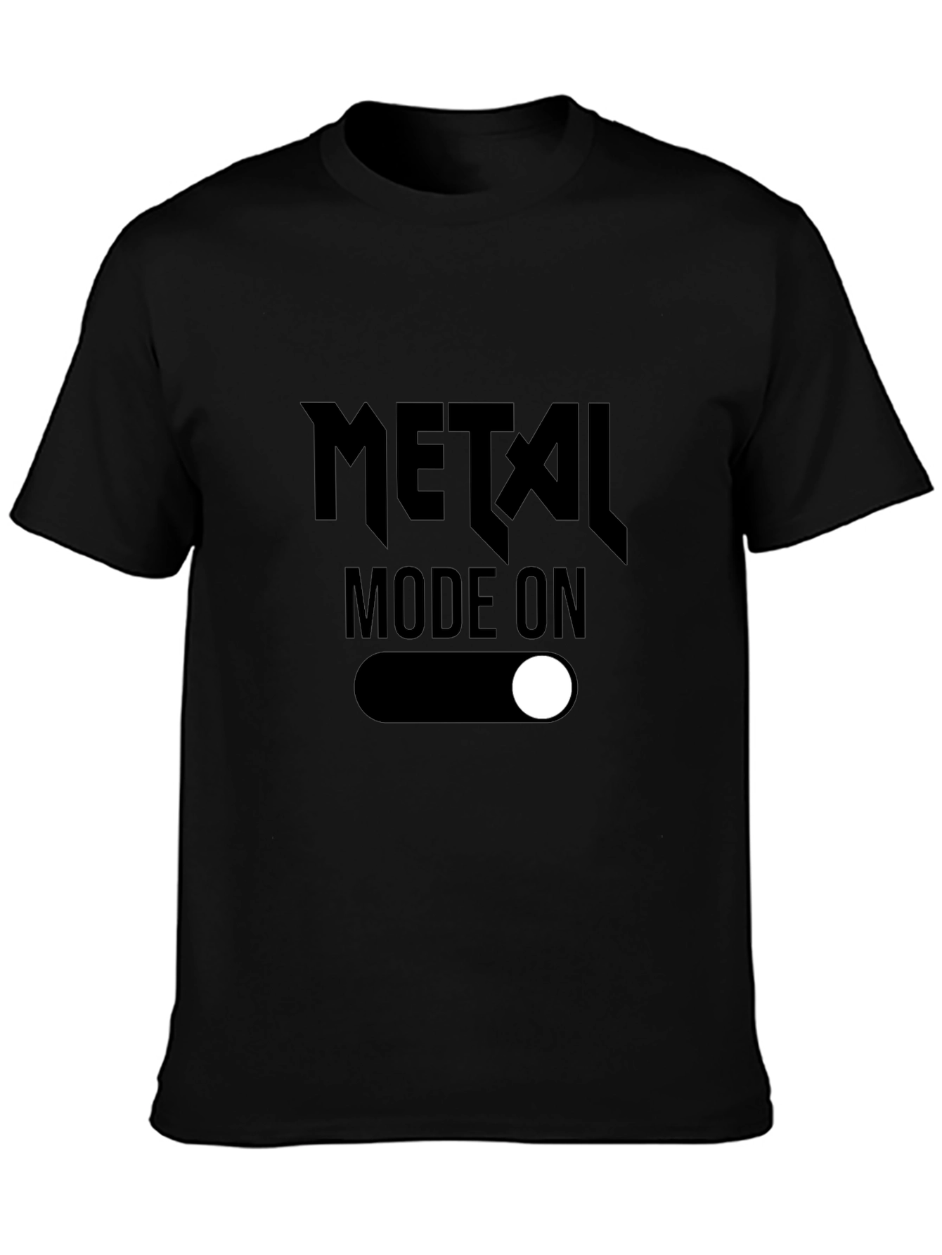 Metal Mode On Graphic Tee - Rock Music Shirt