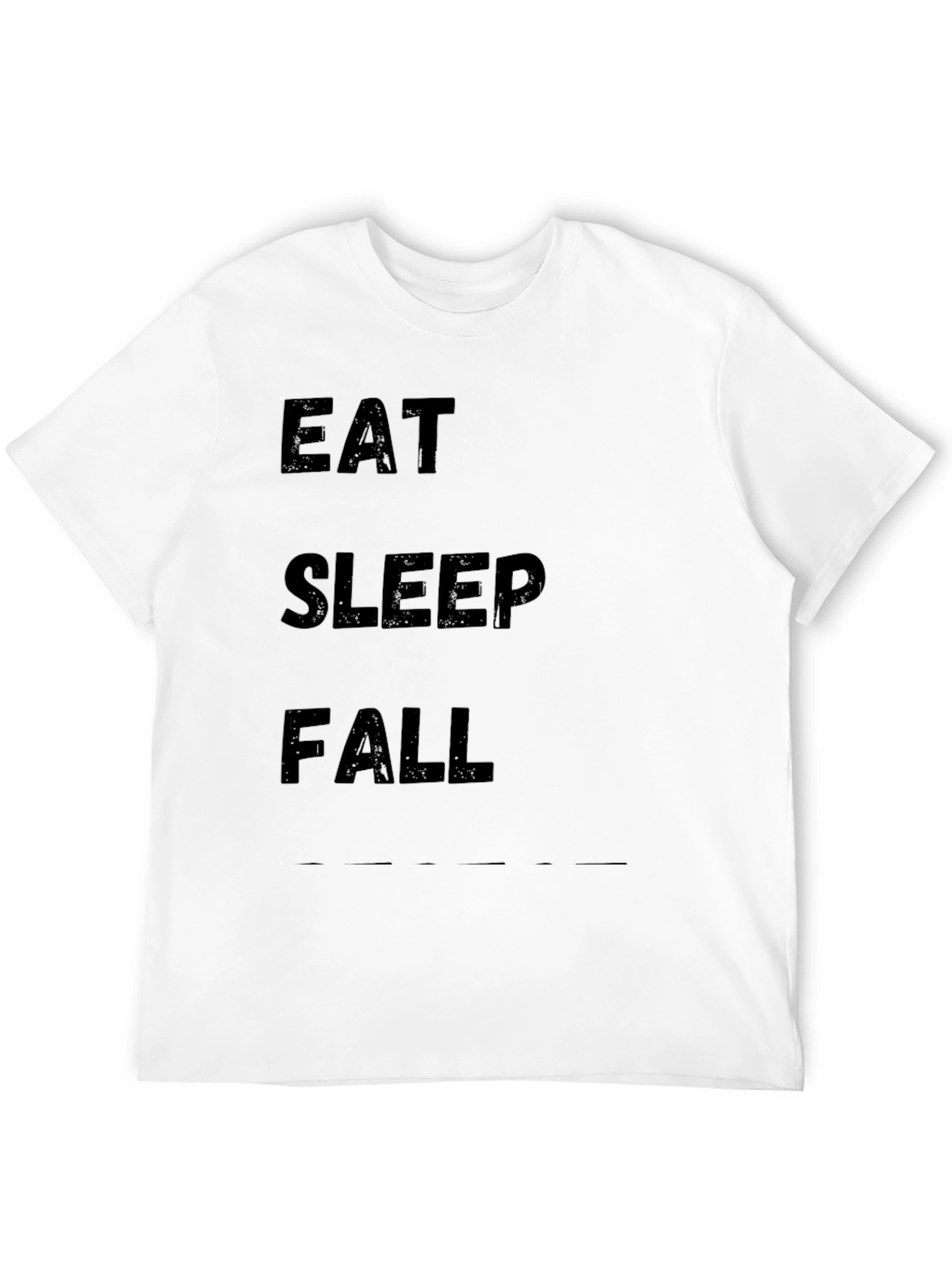 Eat Sleep Fall Black Graphic Tee