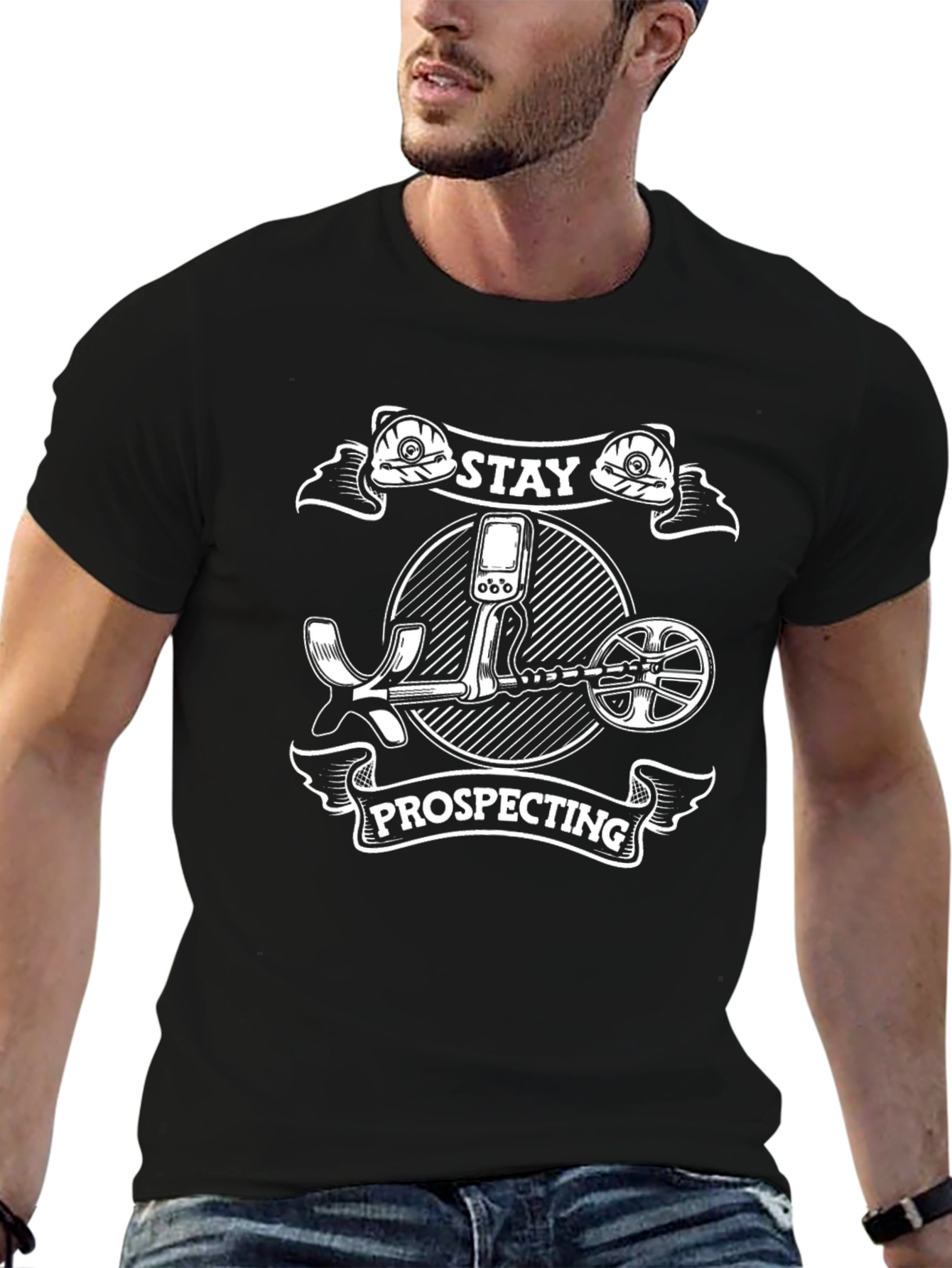 Stay Prospecting Metal Detector T-Shirt