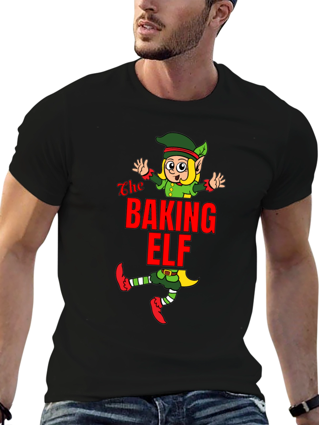 Baking Elf Black T-Shirt