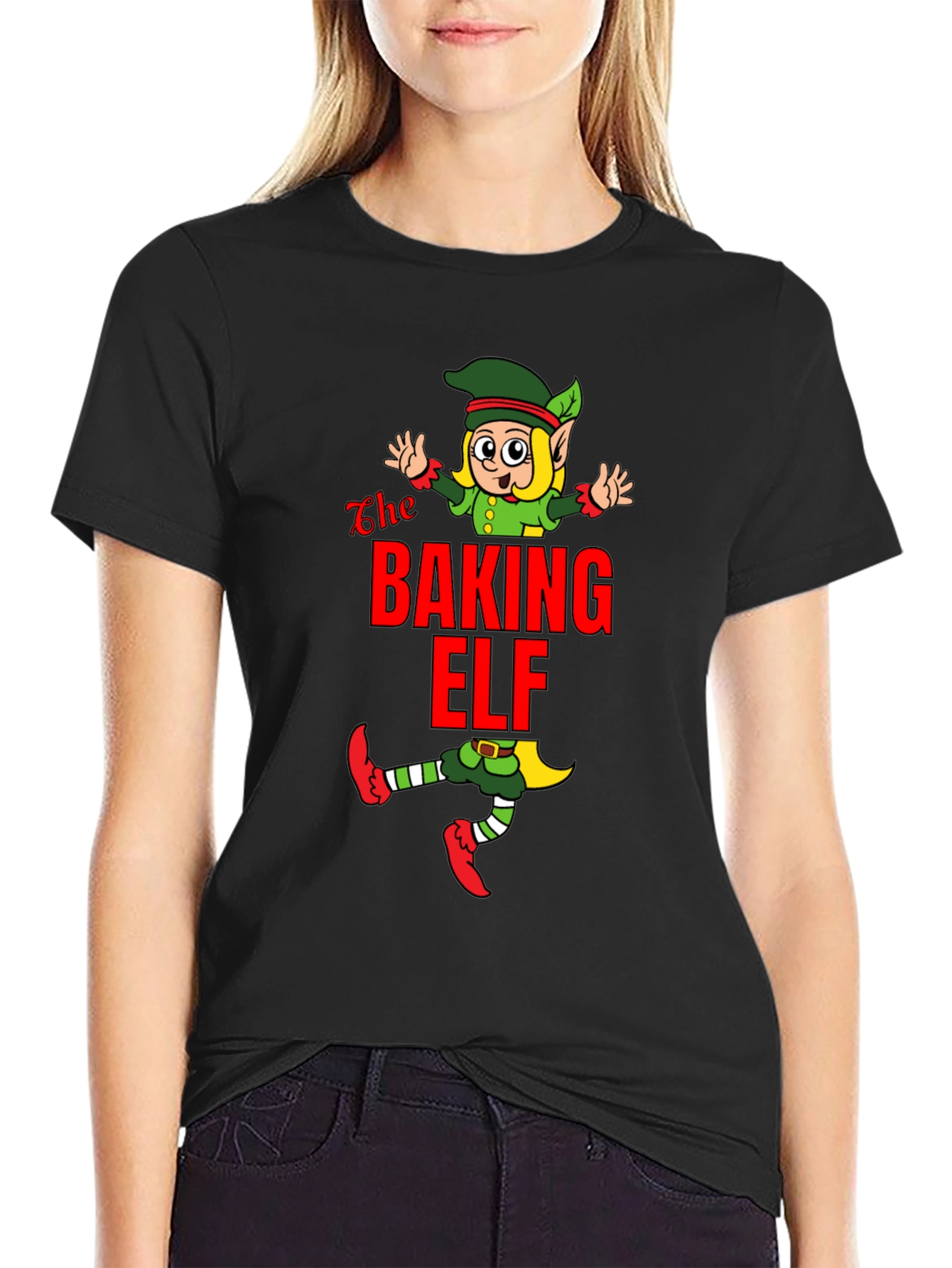 Baking Elf Black T-Shirt