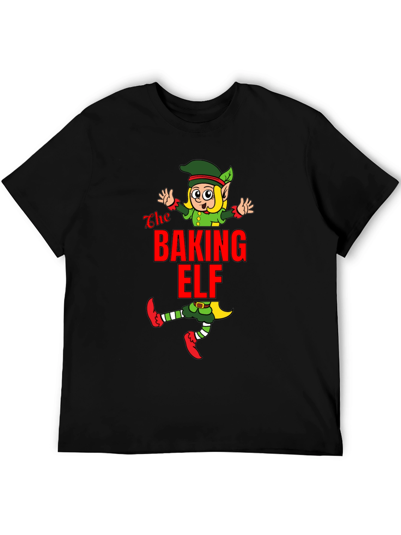 Baking Elf Black T-Shirt