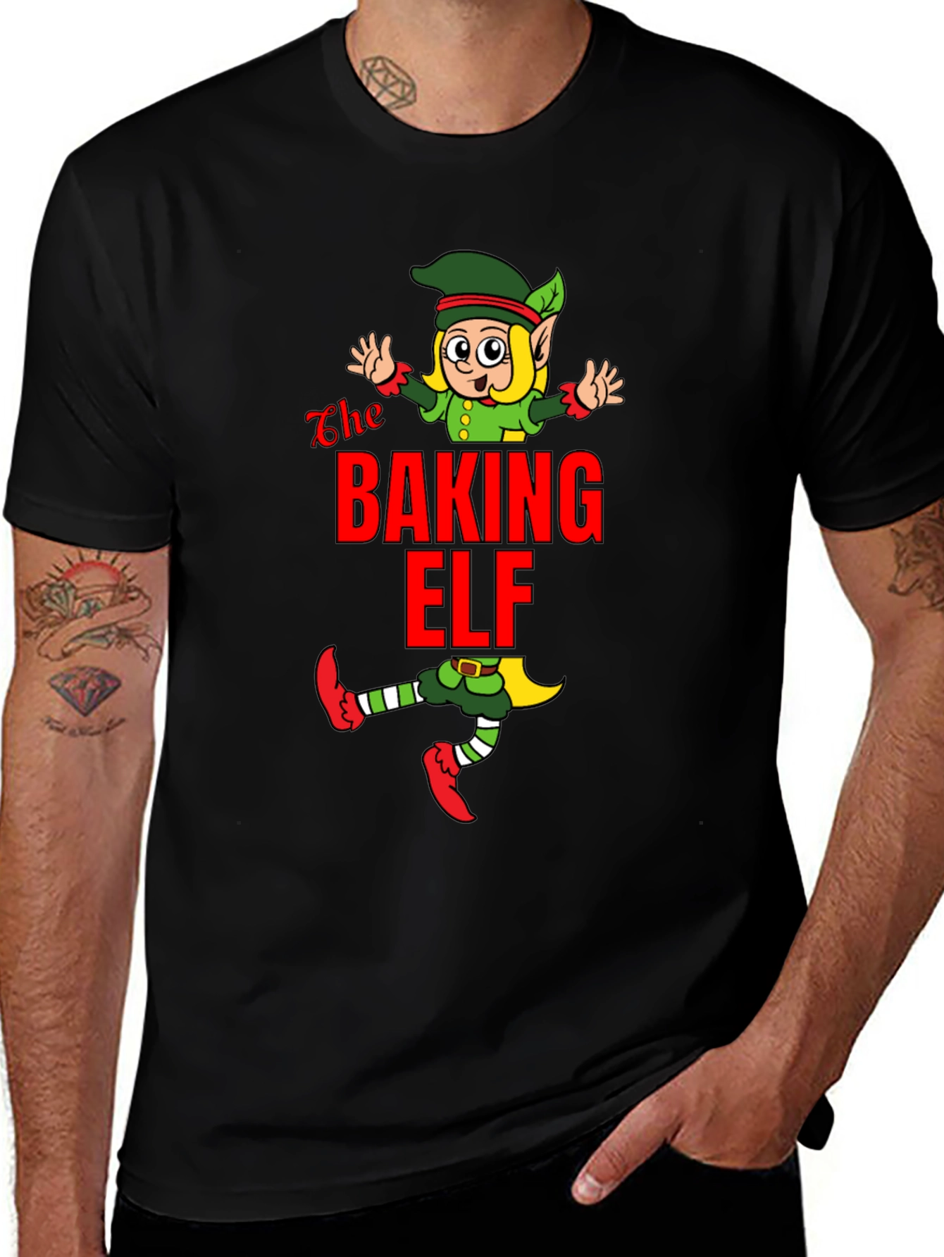 Baking Elf Black T-Shirt