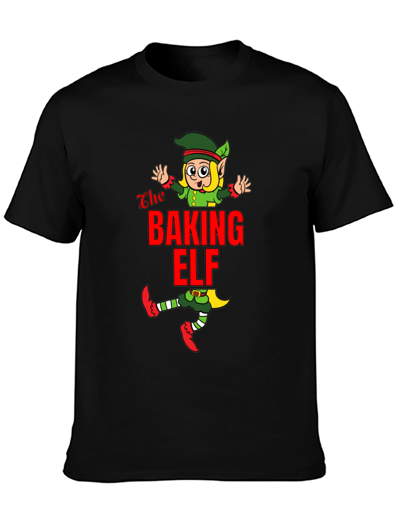 Baking Elf Black T-Shirt