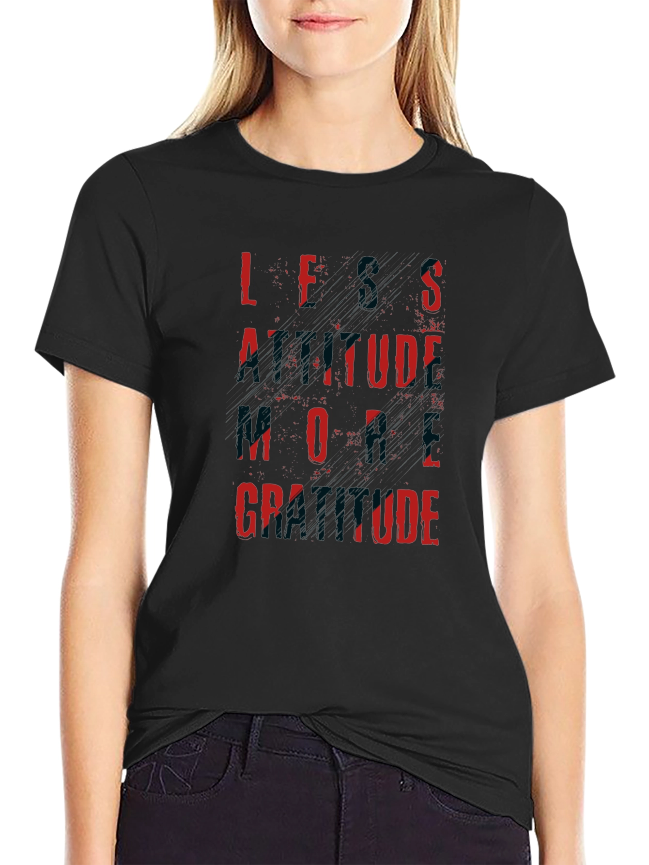 Less Attitude More Gratitude Graphic Tee