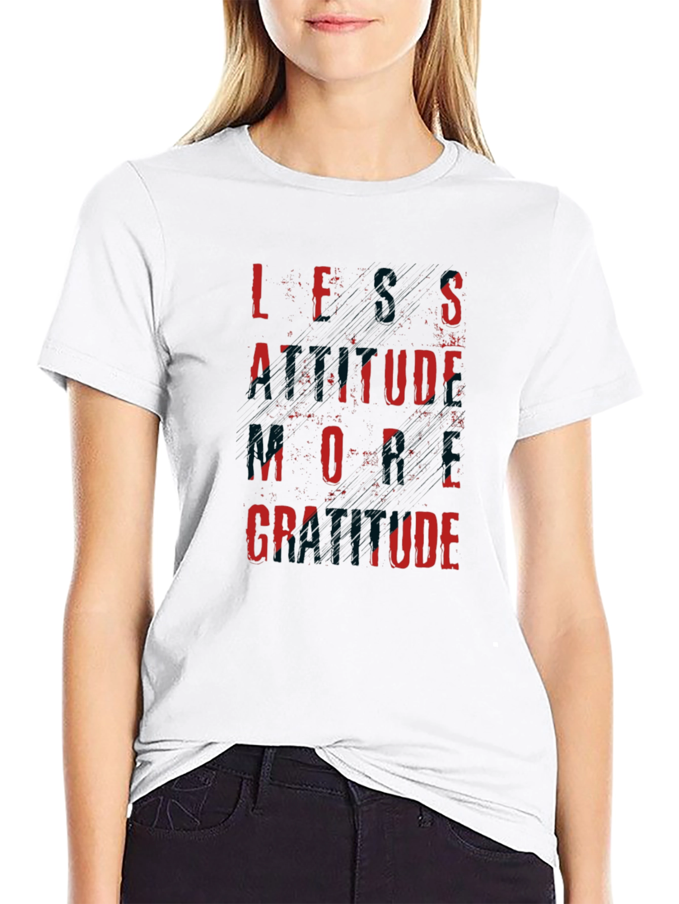 Less Attitude More Gratitude Graphic Tee