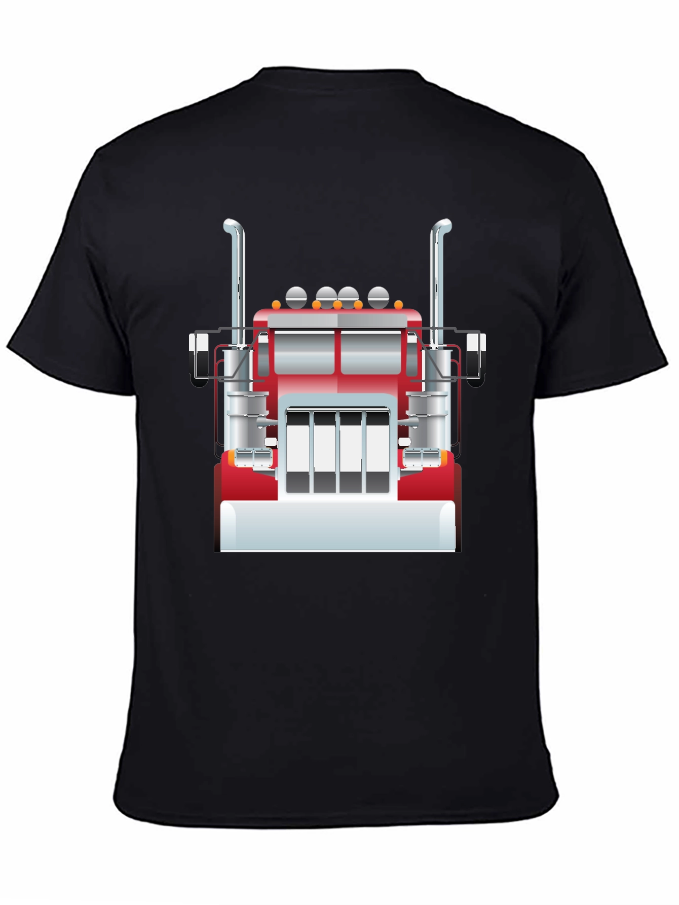 Truck Graphic Tee - Black Cotton Blend