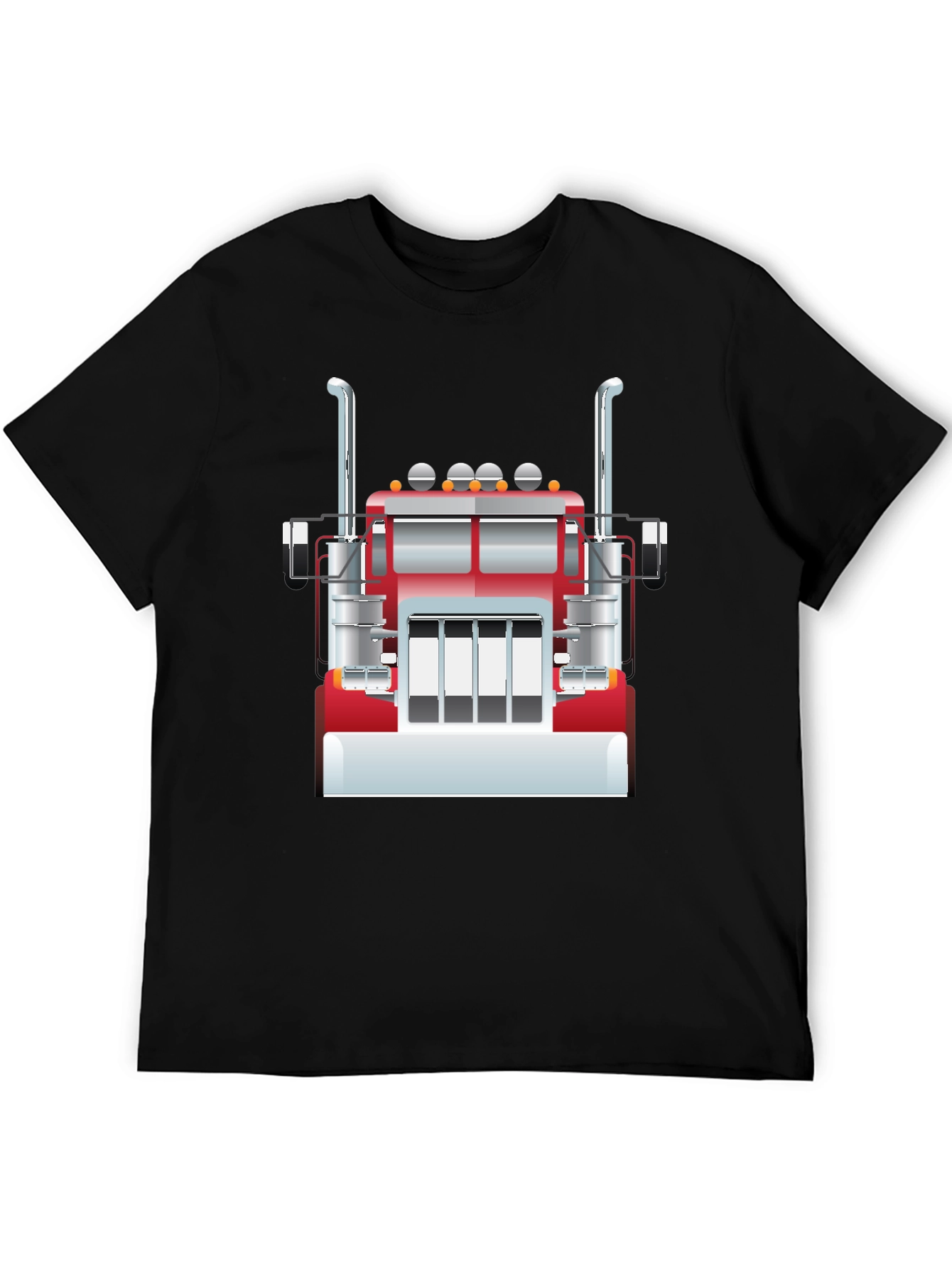 Truck Graphic Tee - Black Cotton Blend