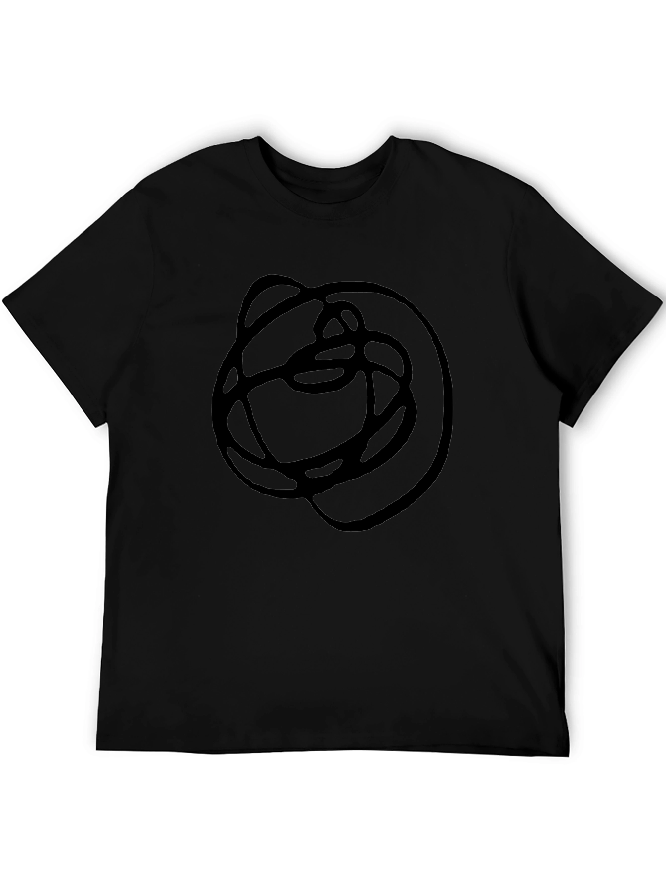 Abstract Graphic Black T-Shirt - Modern Art Tee