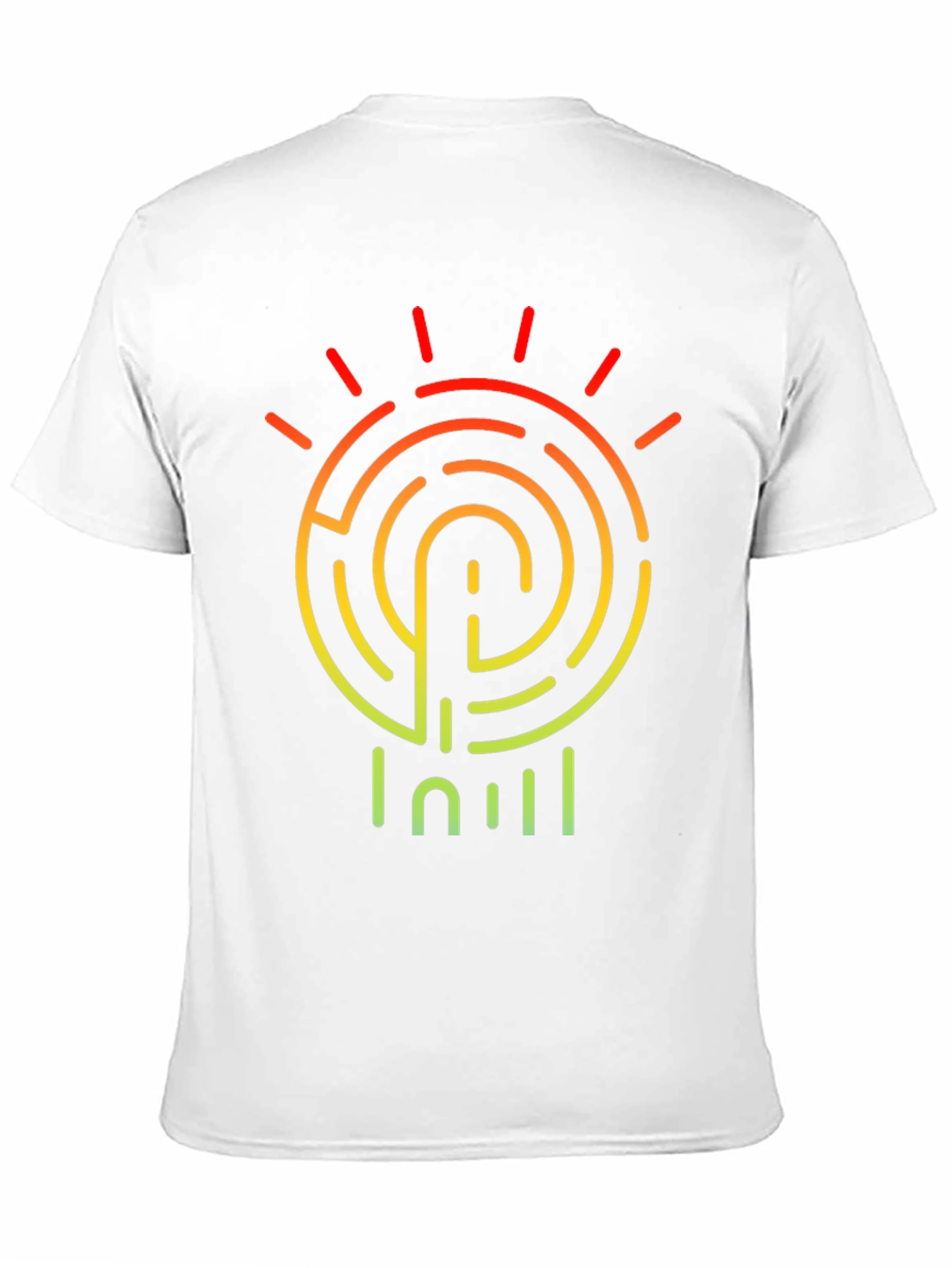 Maze Sun T-Shirt - Gradient Graphic Tee