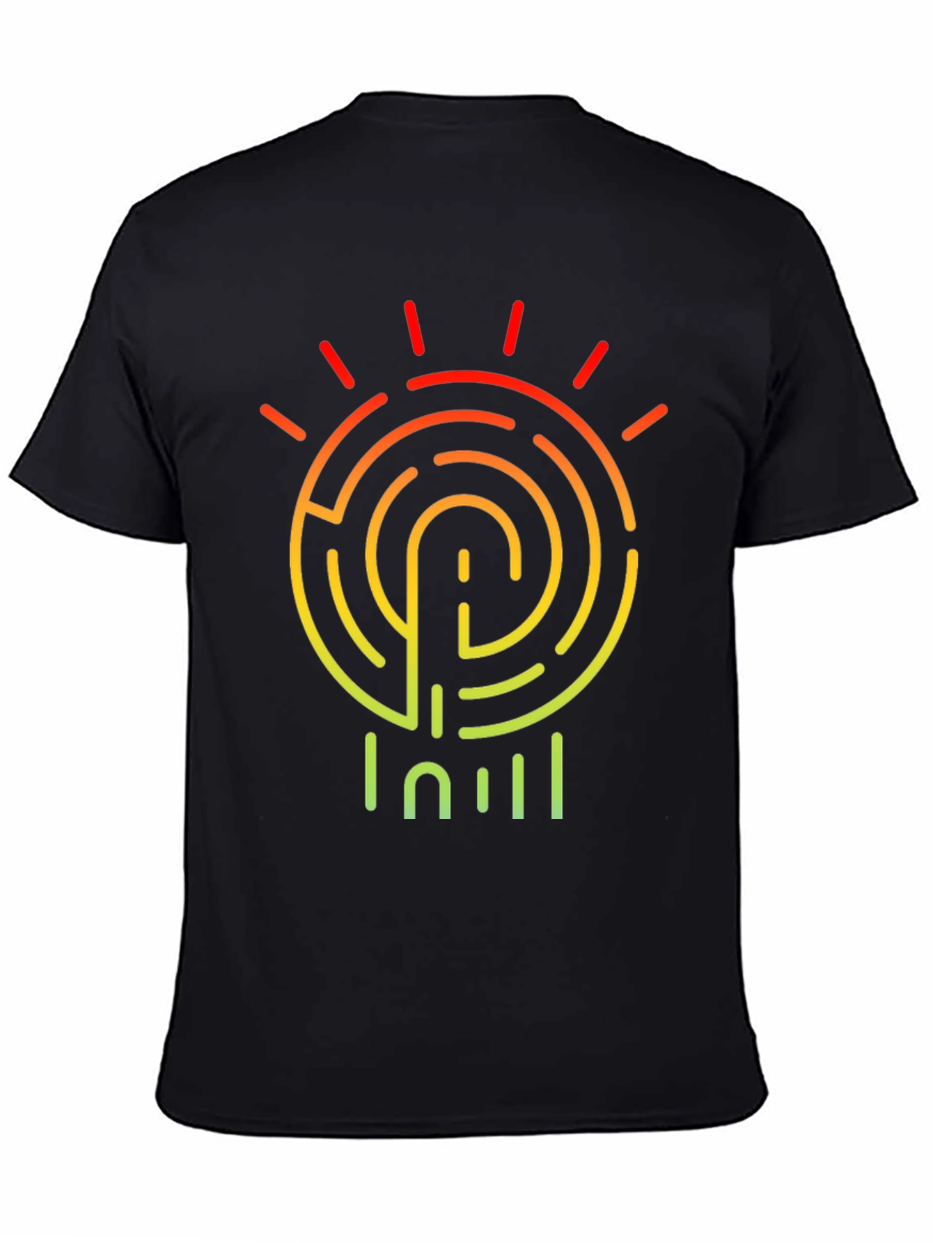Maze Sun T-Shirt - Gradient Graphic Tee