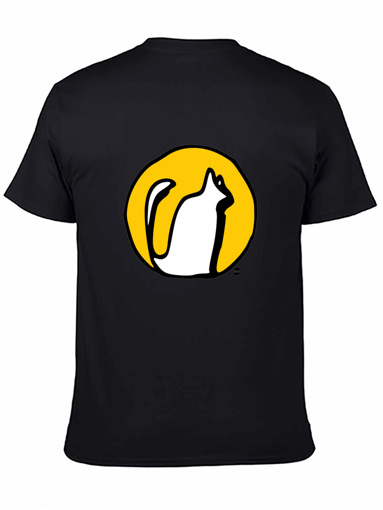 Cool Cat Graphic Tee - Black