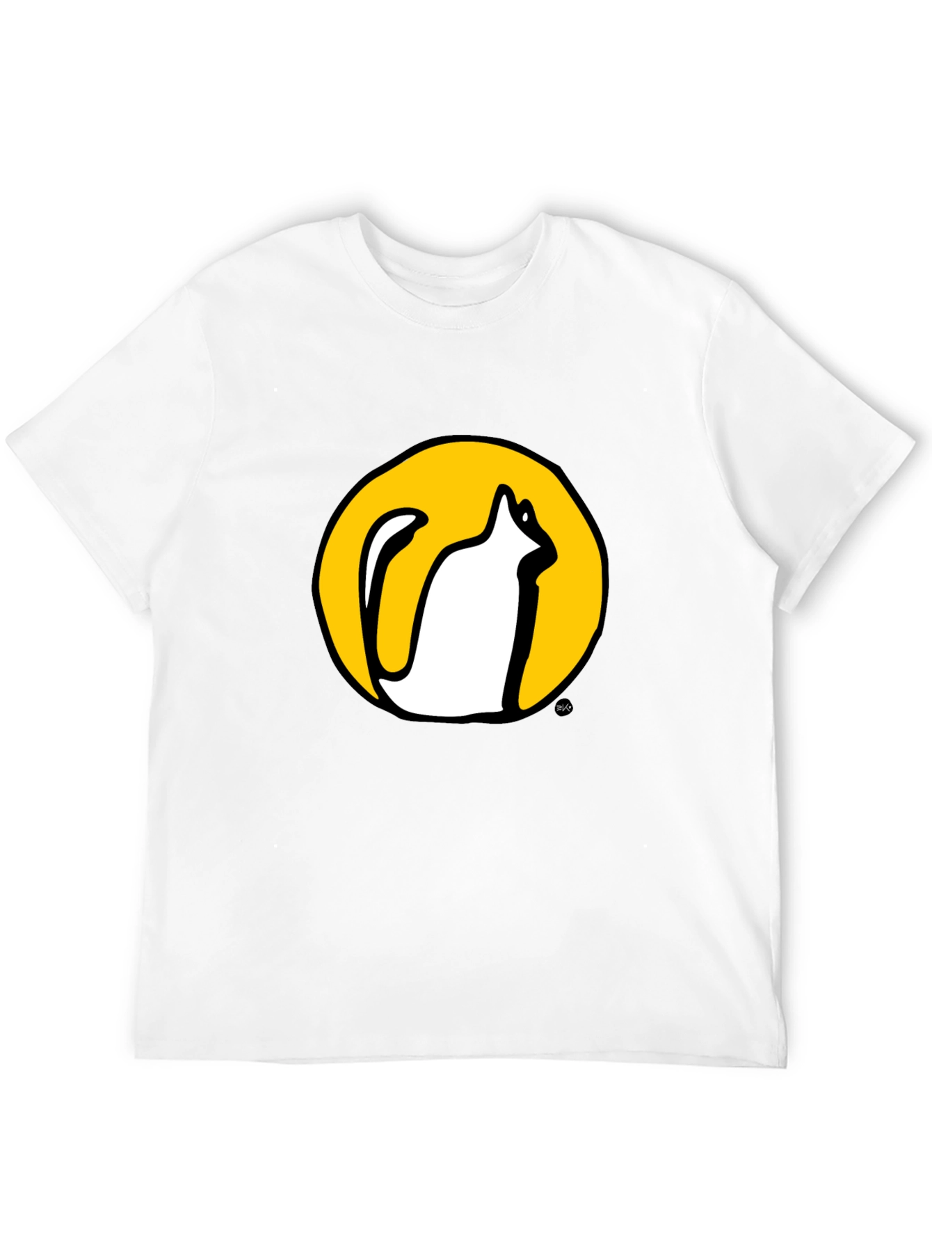 Cool Cat Graphic Tee - Black