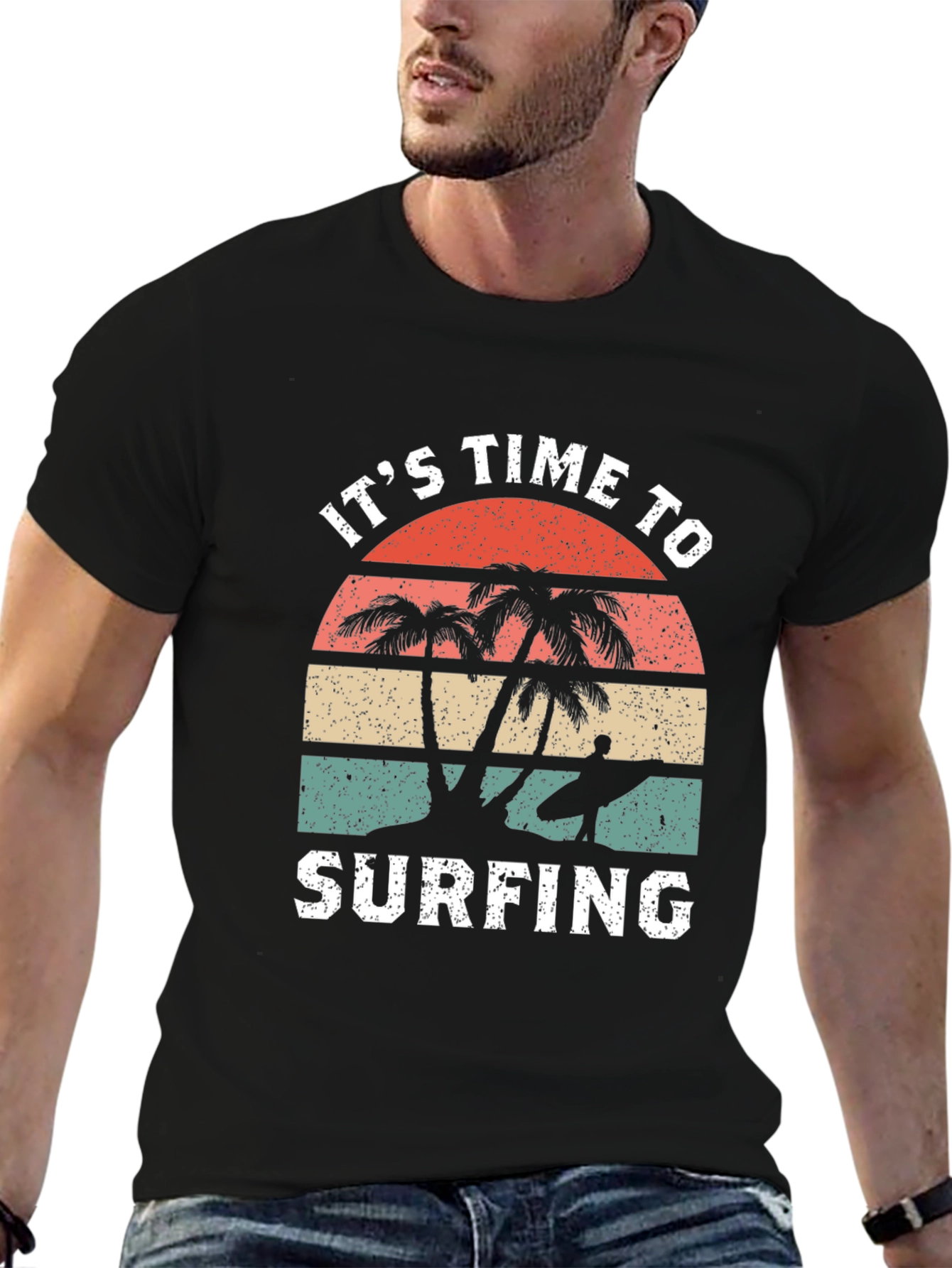 Its Time to Surfing Graphic T-Shirt