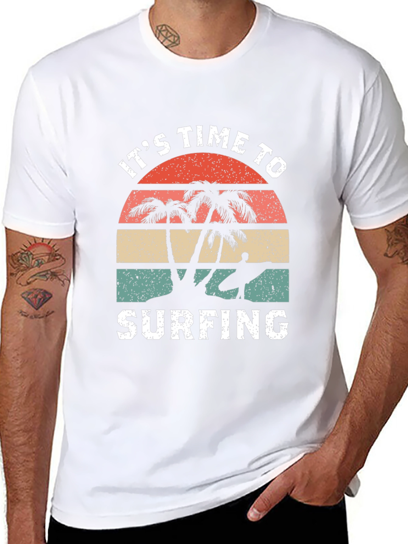 Its Time to Surfing Graphic T-Shirt