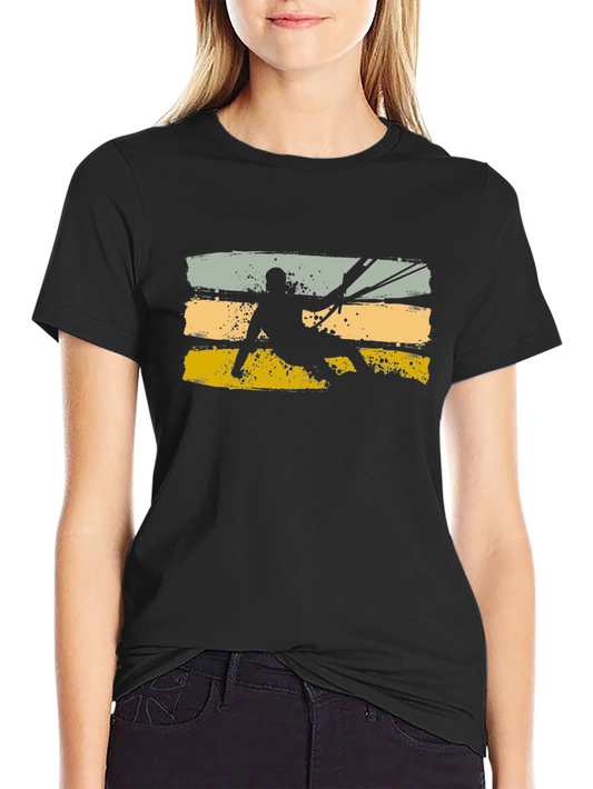 Kitesurfing Silhouette Graphic Tee