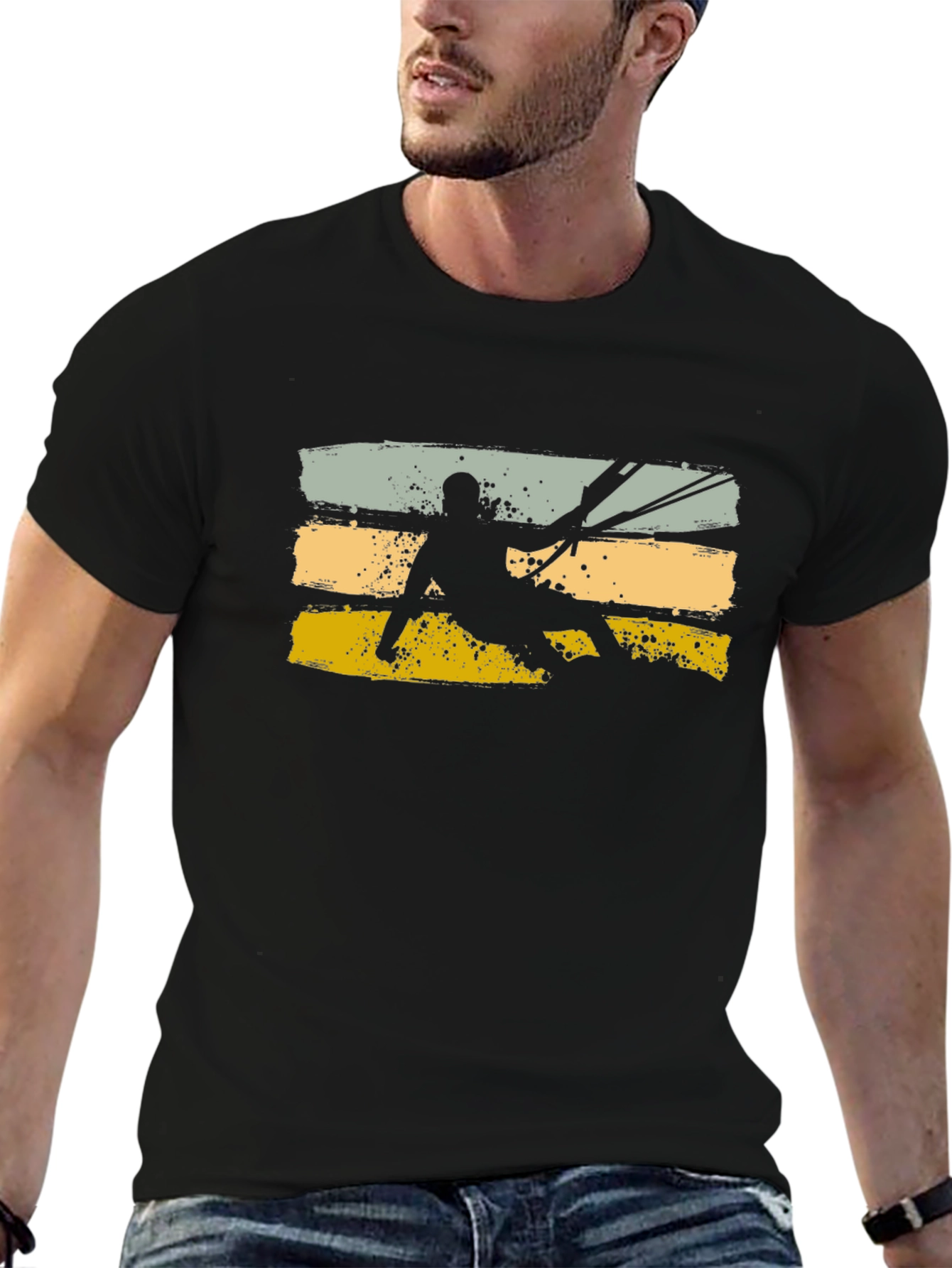 Kitesurfing Silhouette Graphic Tee
