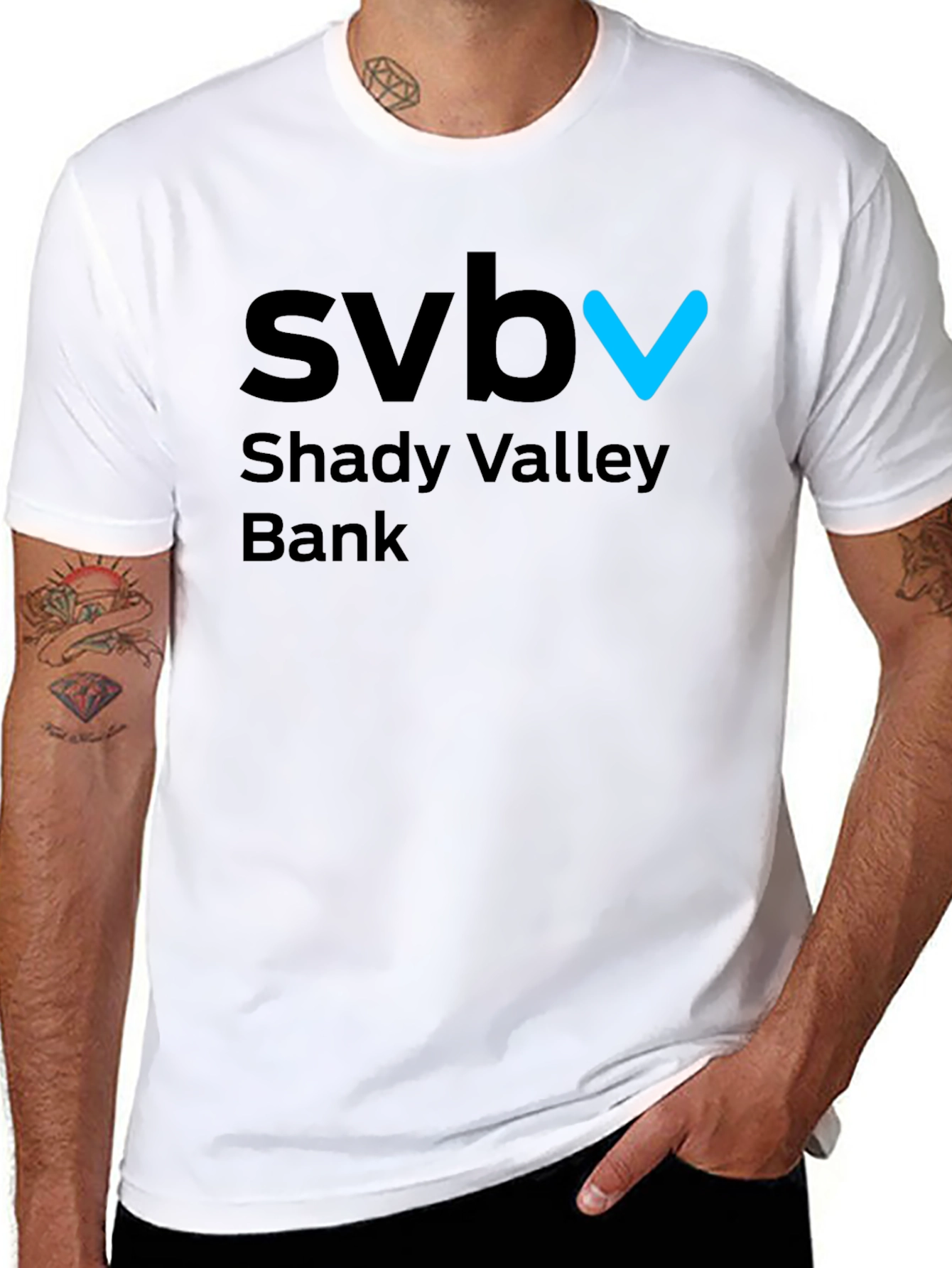 SVB Shady Valley Bank Black T-Shirt