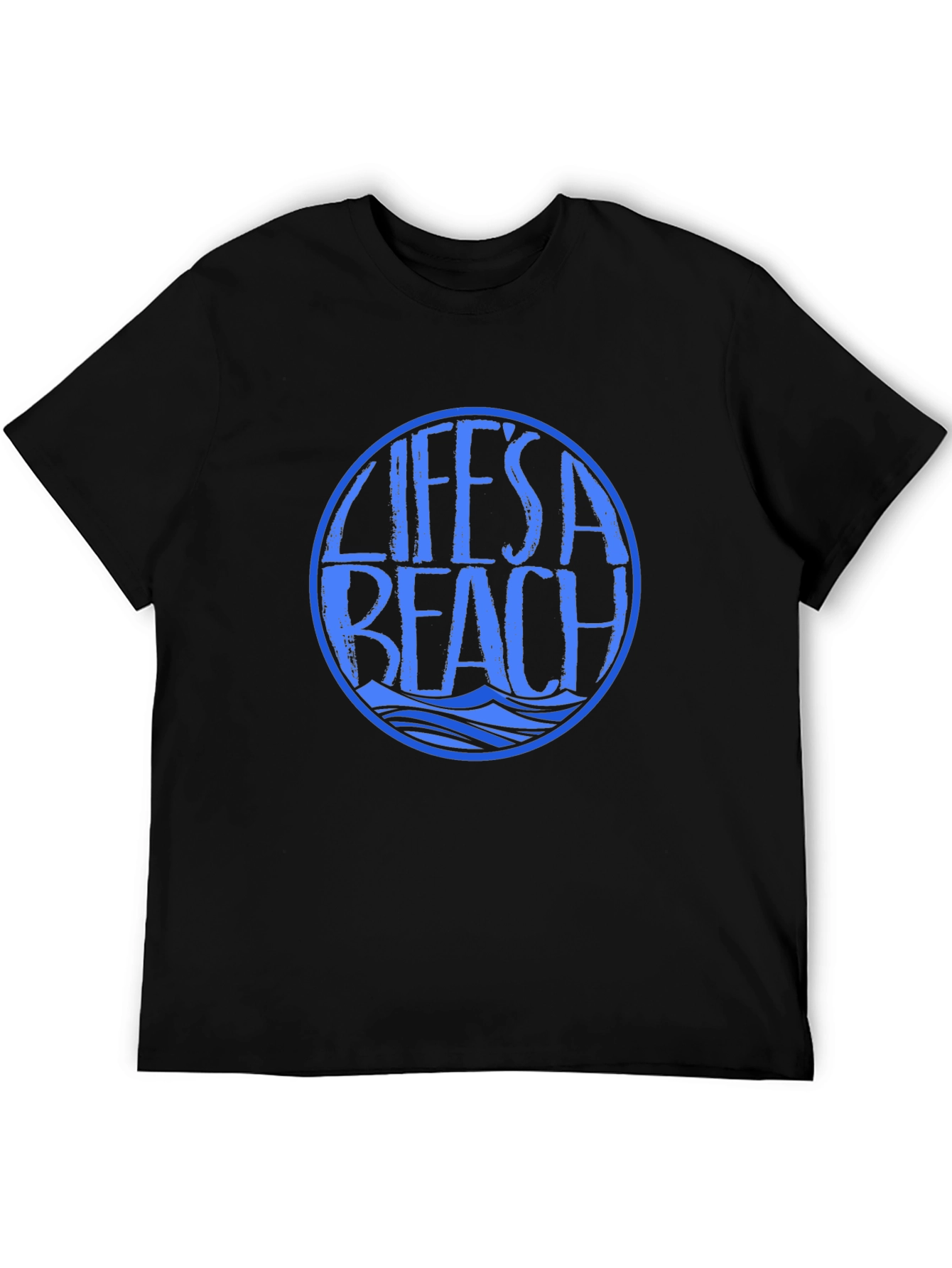 Lifes A Beach Graphic Tee - Black