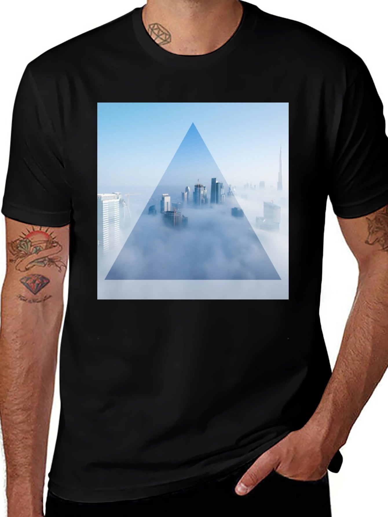 City in the Clouds Graphic T-Shirt