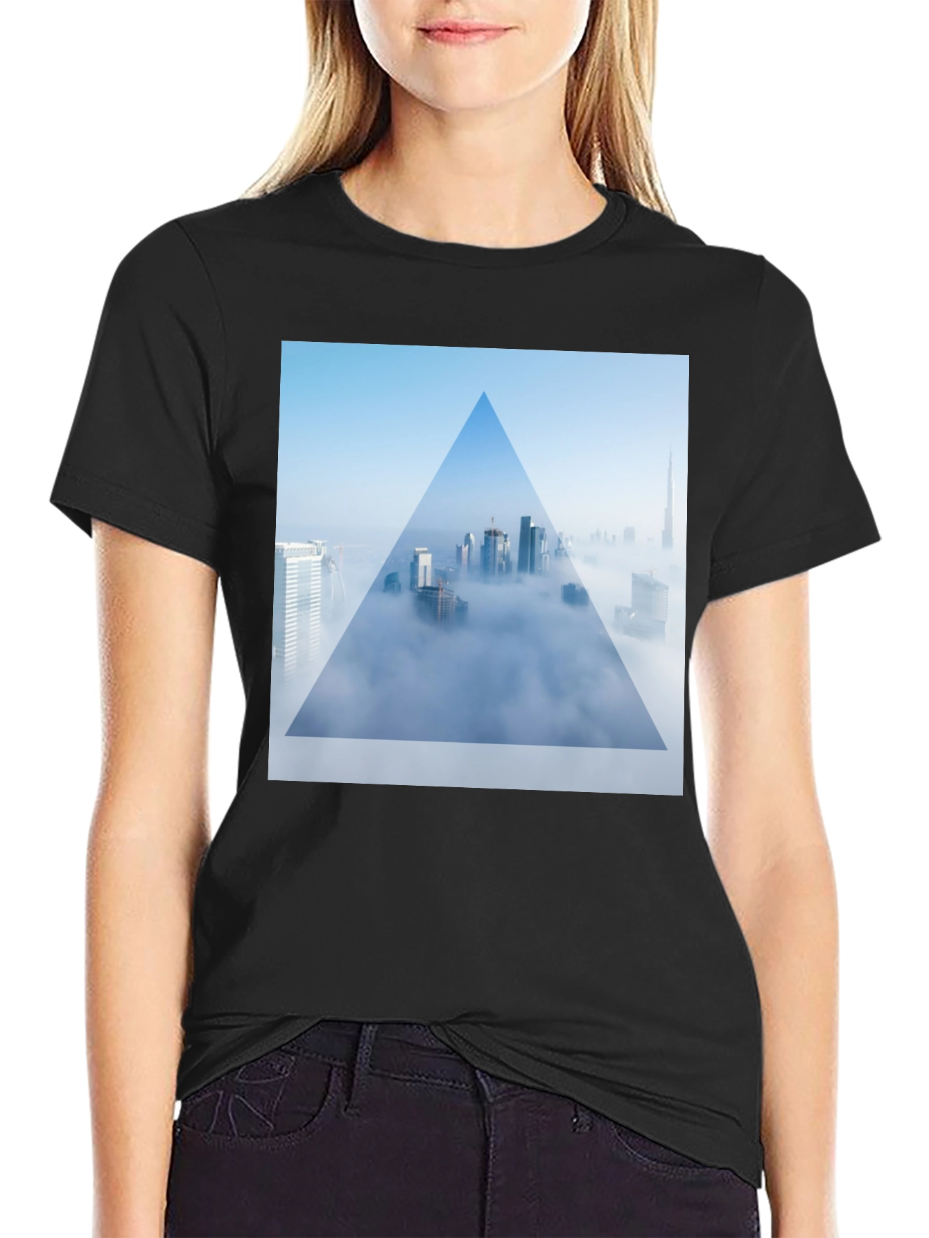 City in the Clouds Graphic T-Shirt
