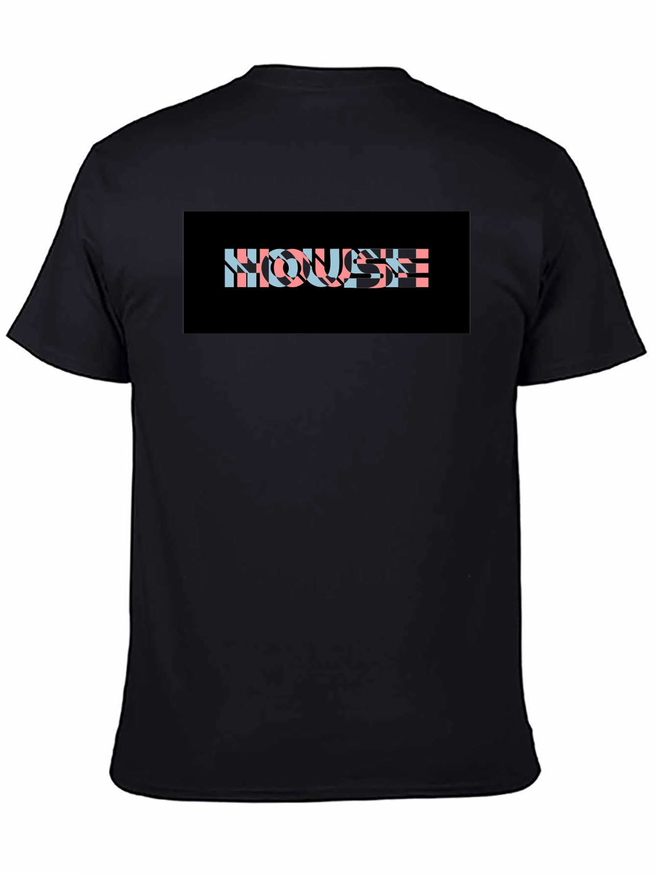 Black HOUSE Graphic Print T-Shirt