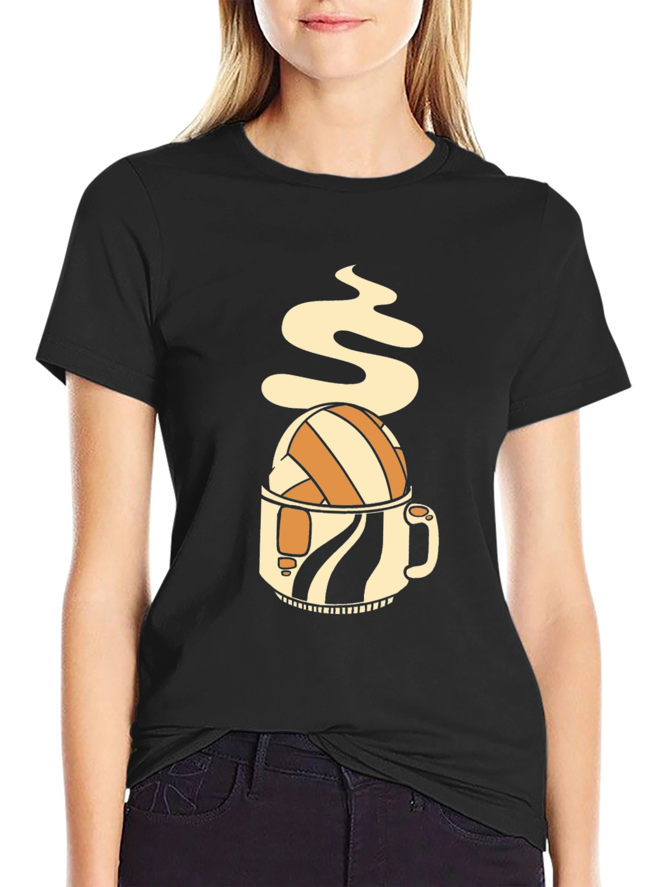 Volleyball Coffee Mug Graphic Tee