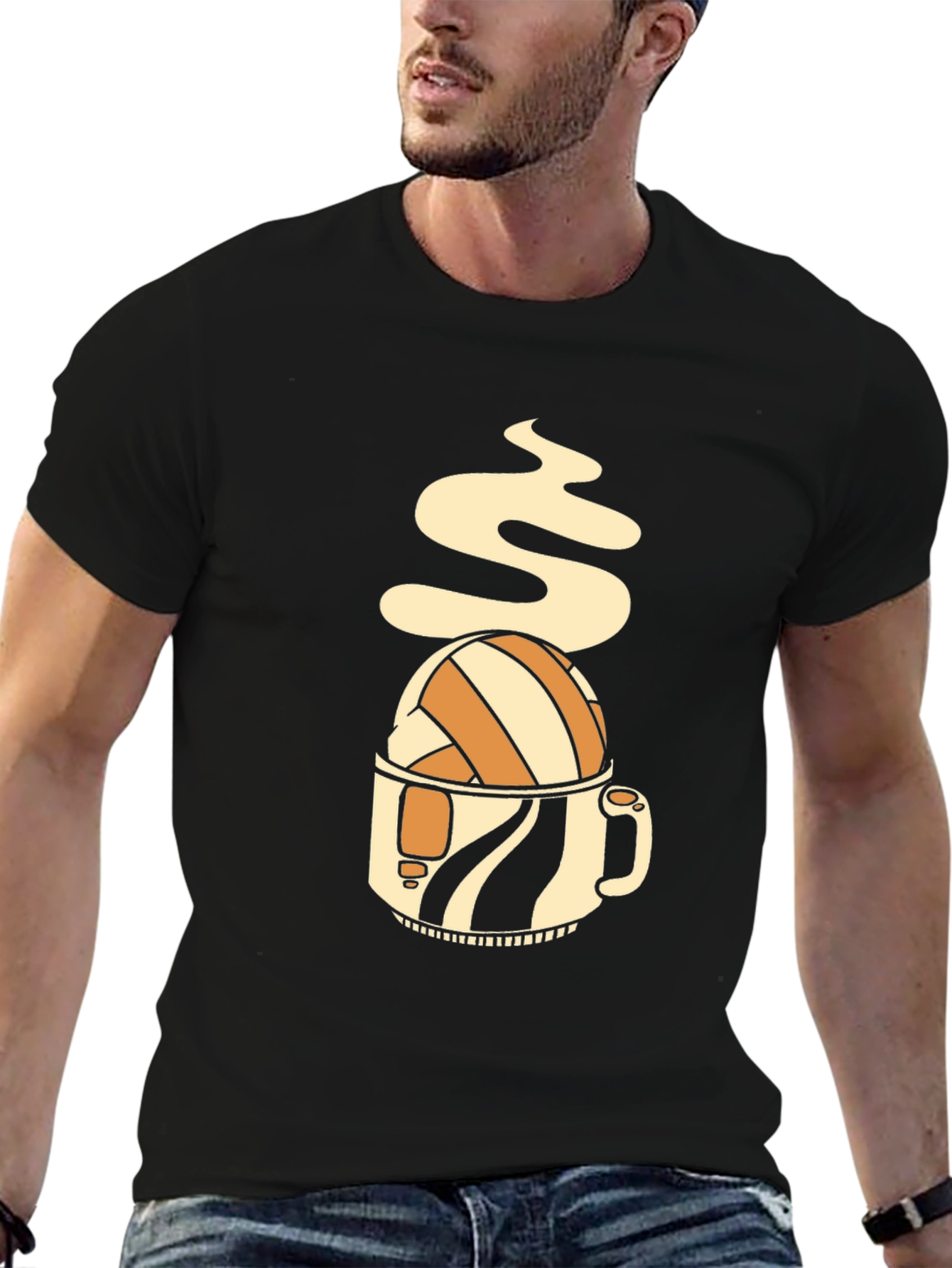 Volleyball Coffee Mug Graphic Tee