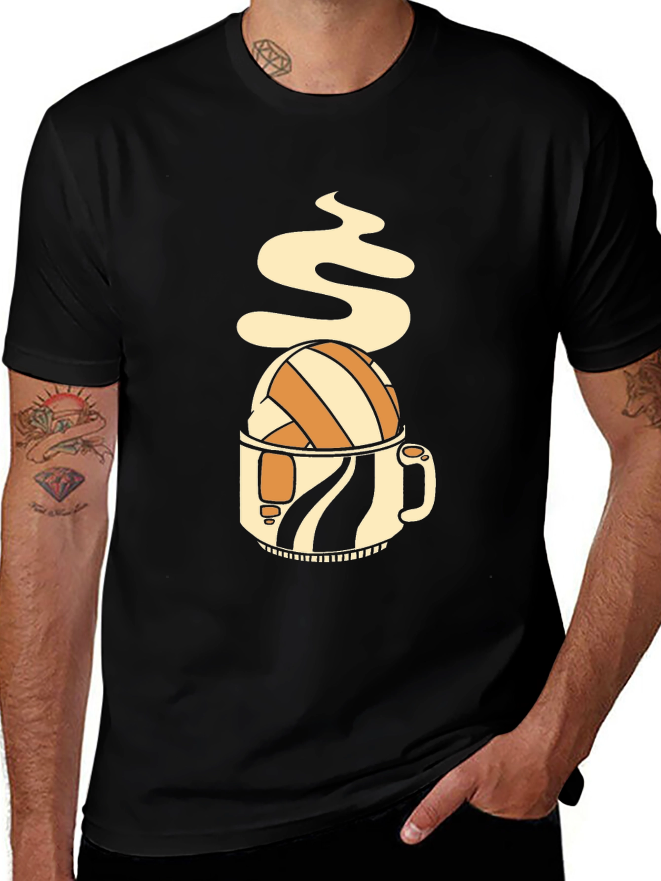 Volleyball Coffee Mug Graphic Tee
