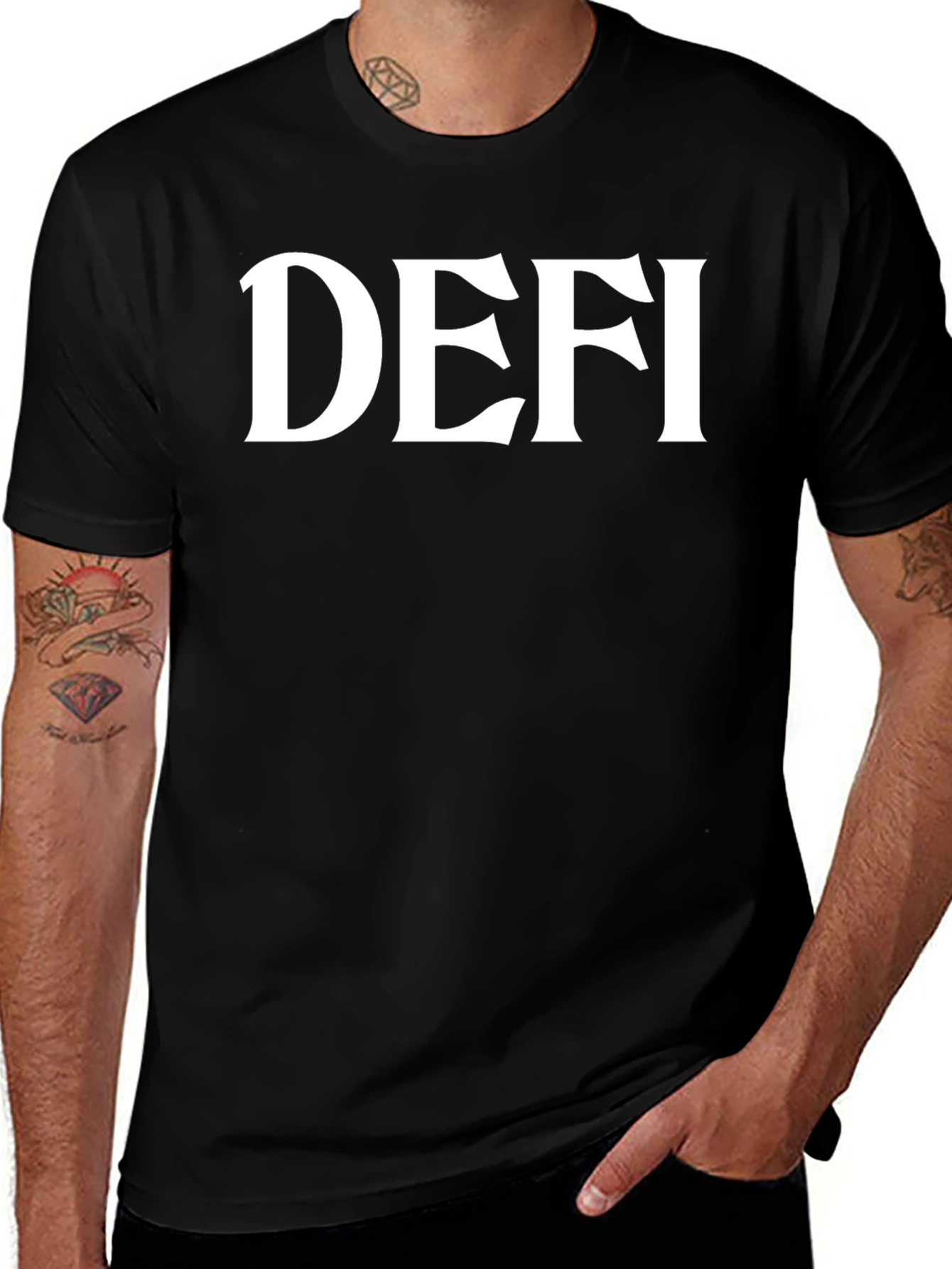 DEFI Black T-Shirt - Bold Fashion