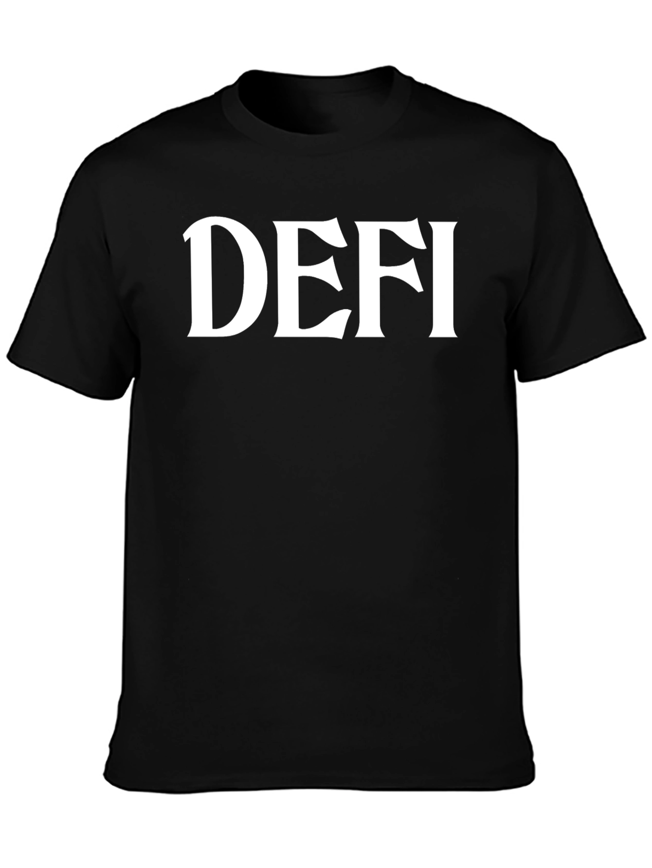 DEFI Black T-Shirt - Bold Fashion