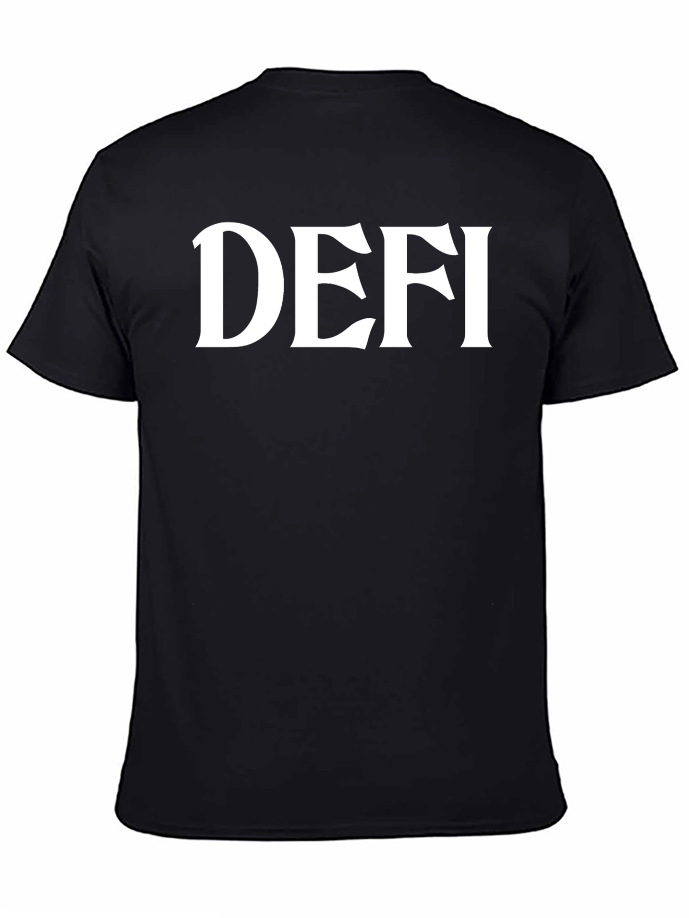 DEFI Black T-Shirt - Bold Fashion