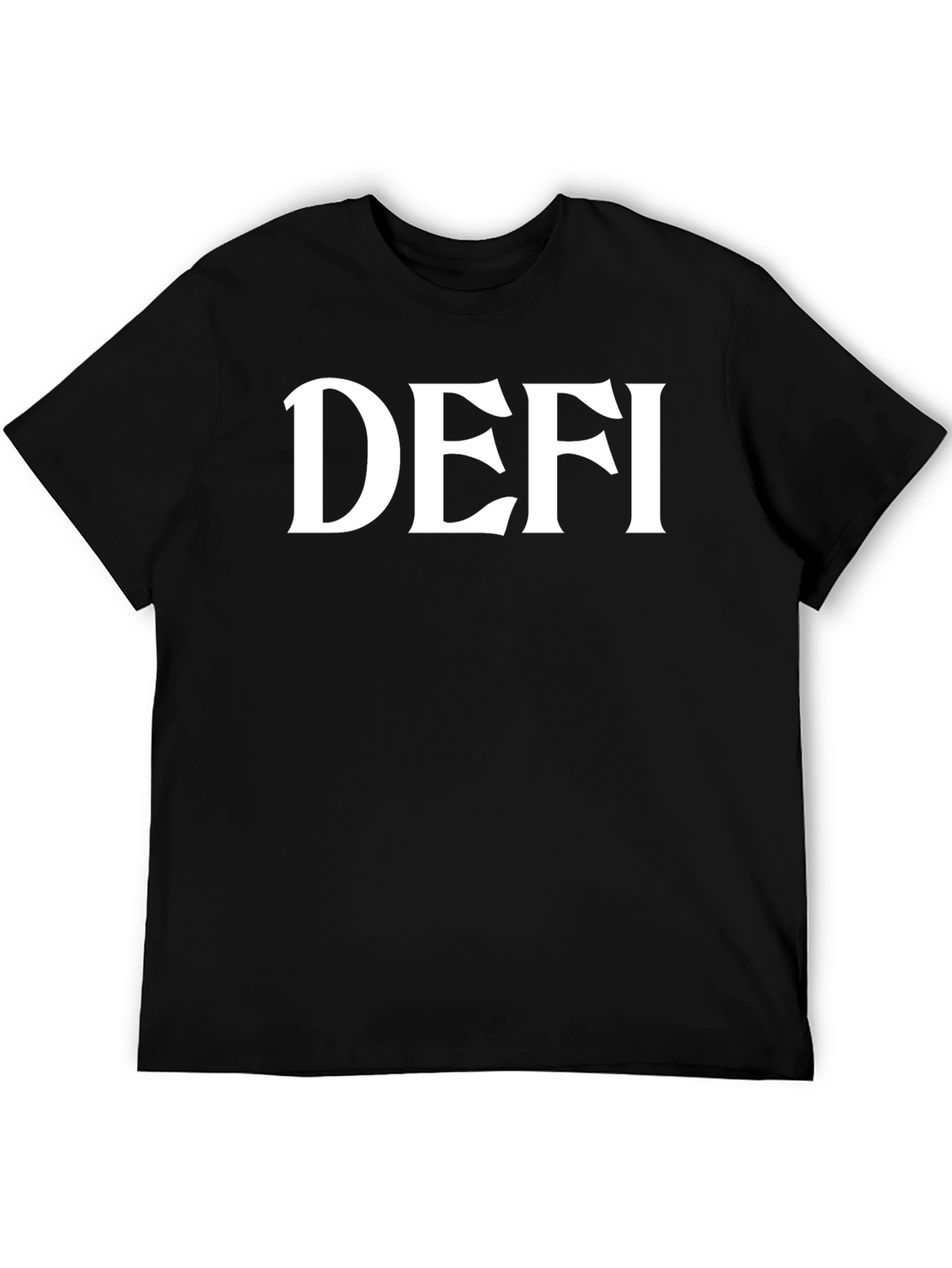 DEFI Black T-Shirt - Bold Fashion