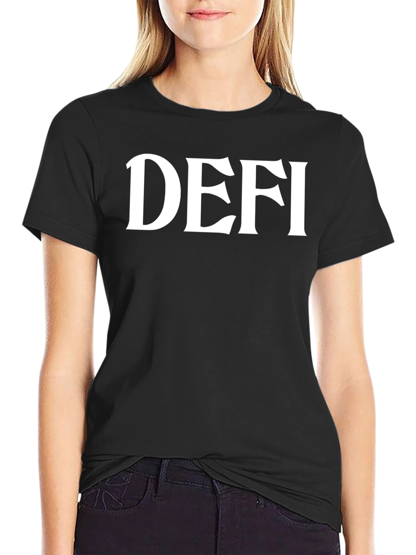 DEFI Black T-Shirt - Bold Fashion
