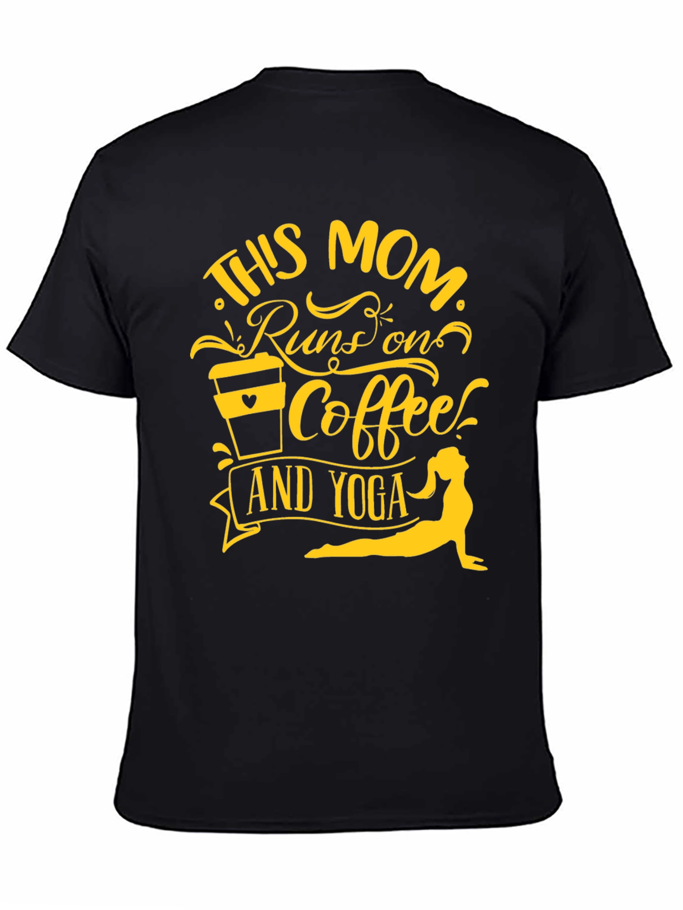 This Mom Runs on Coffee & Yoga T-Shirt