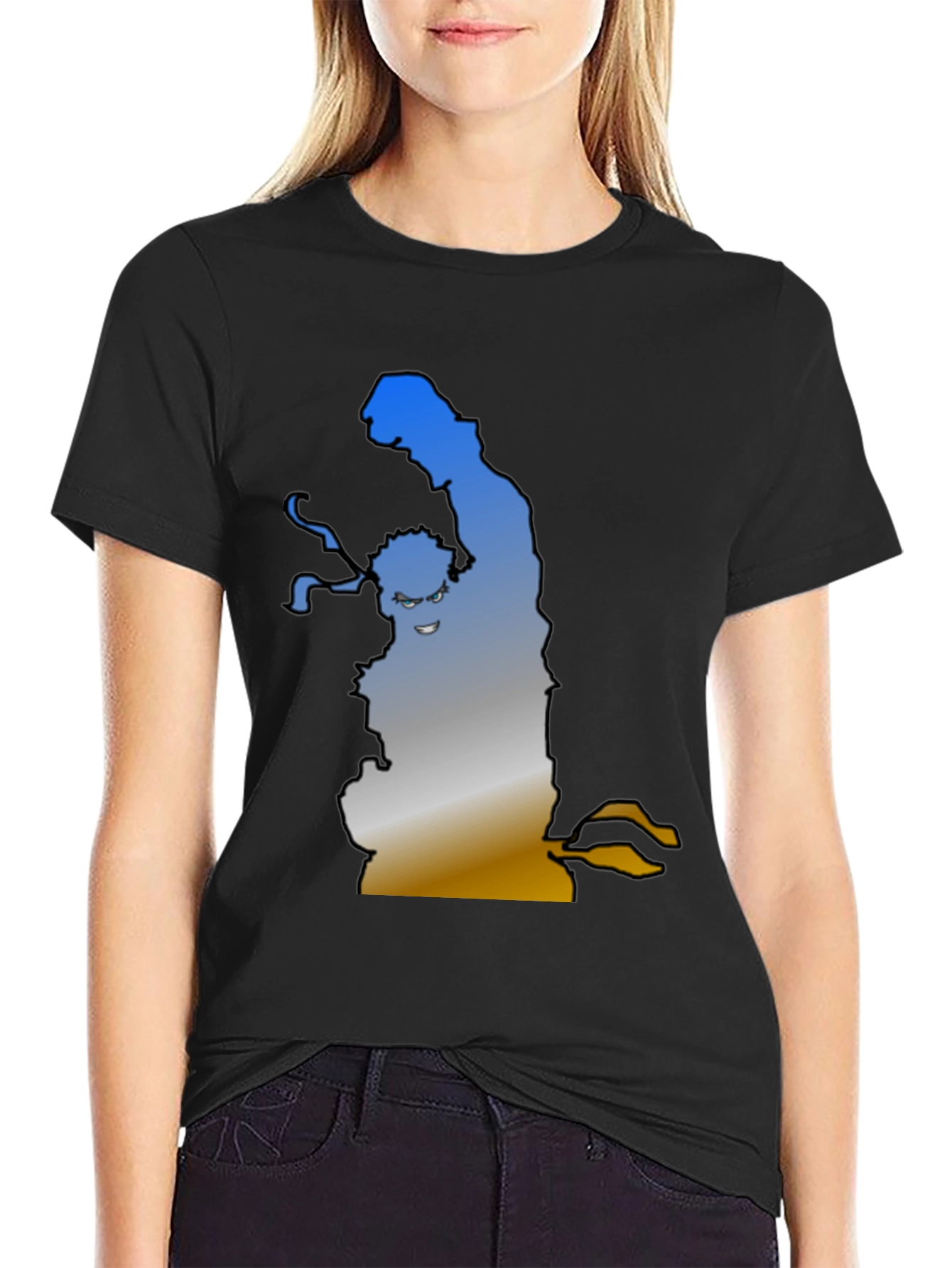 Funny Evil Cartoon Graphic T-Shirt