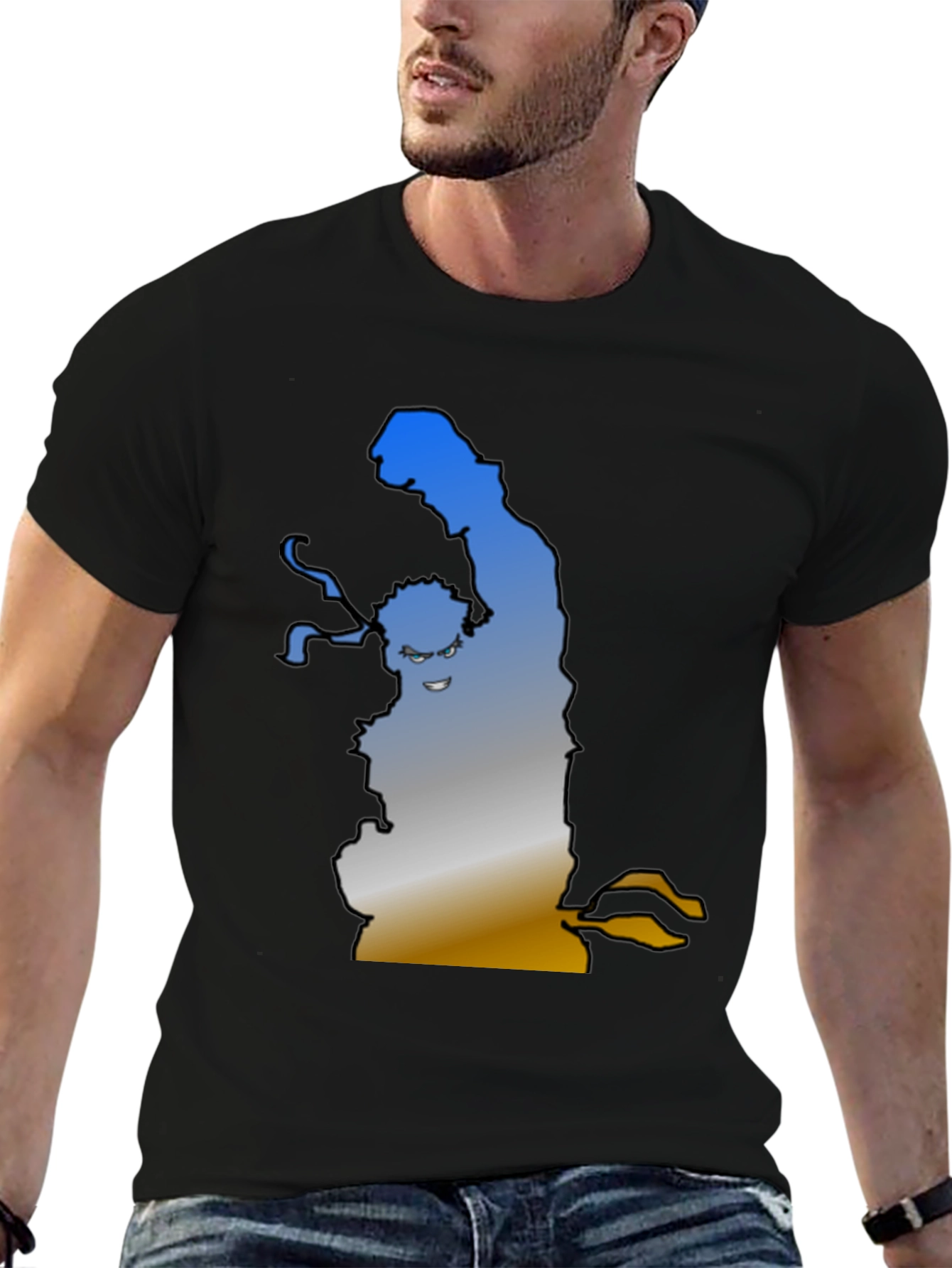 Funny Evil Cartoon Graphic T-Shirt