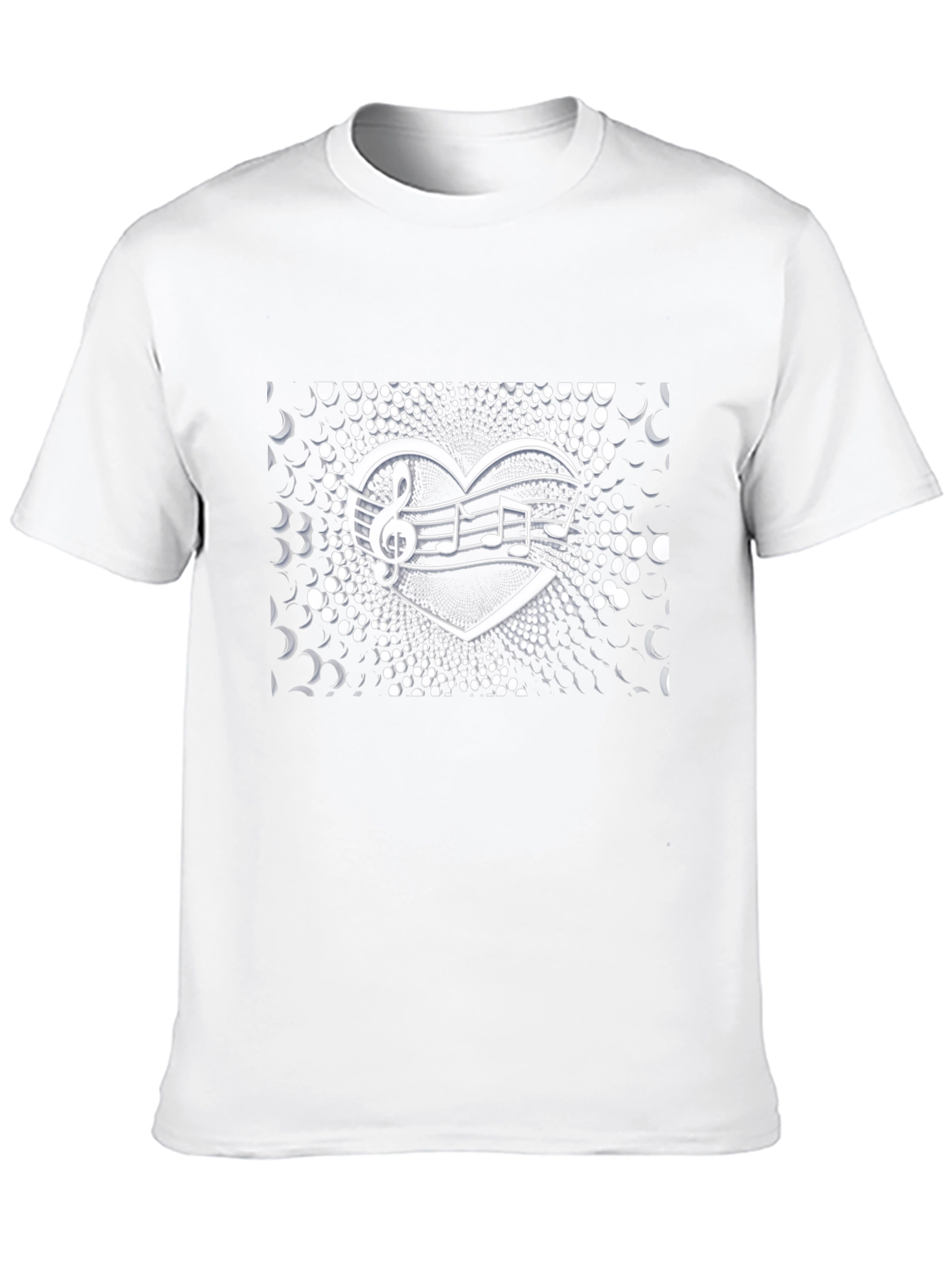 Music Heartbeat Black T-Shirt