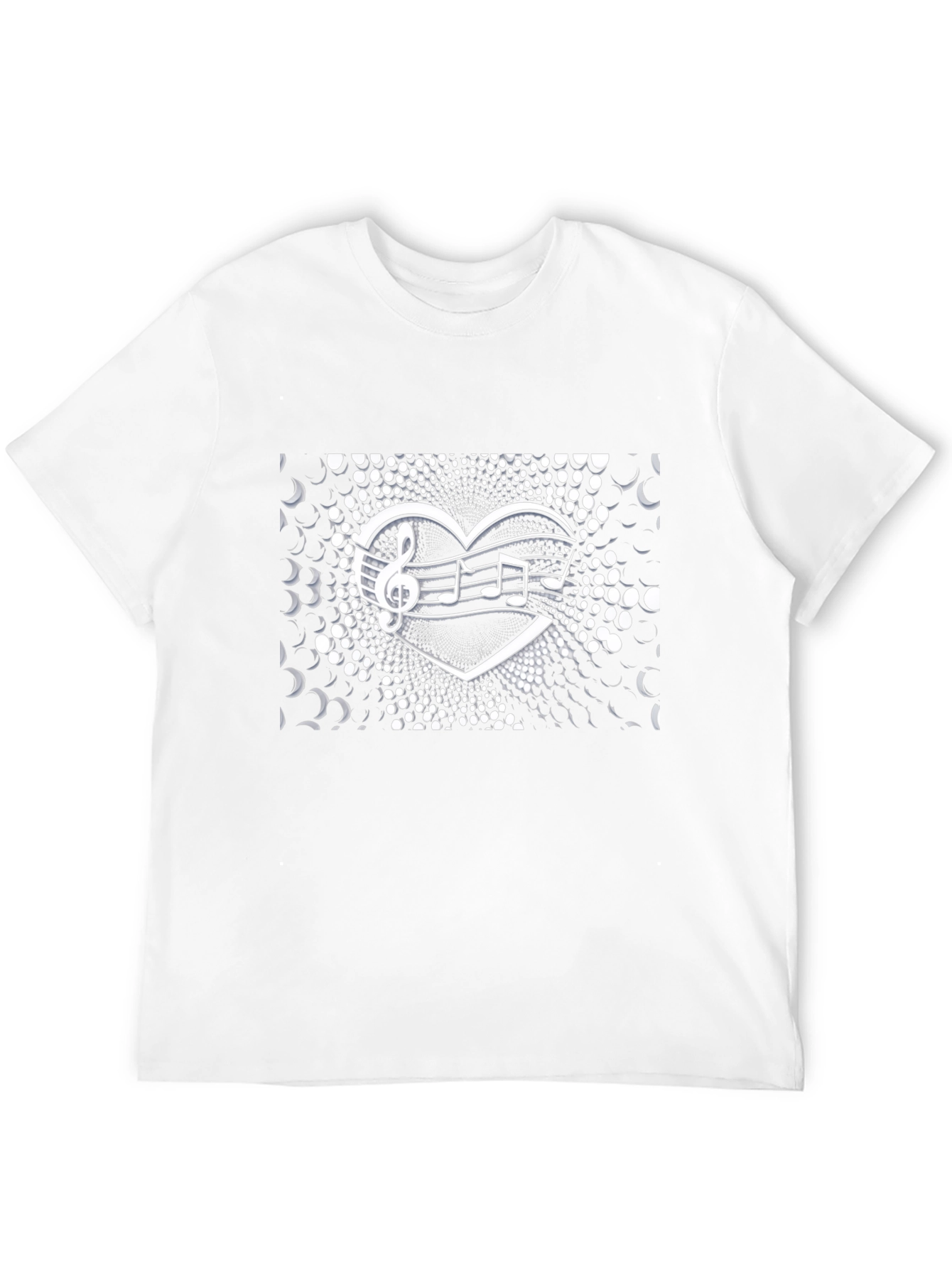 Music Heartbeat Black T-Shirt